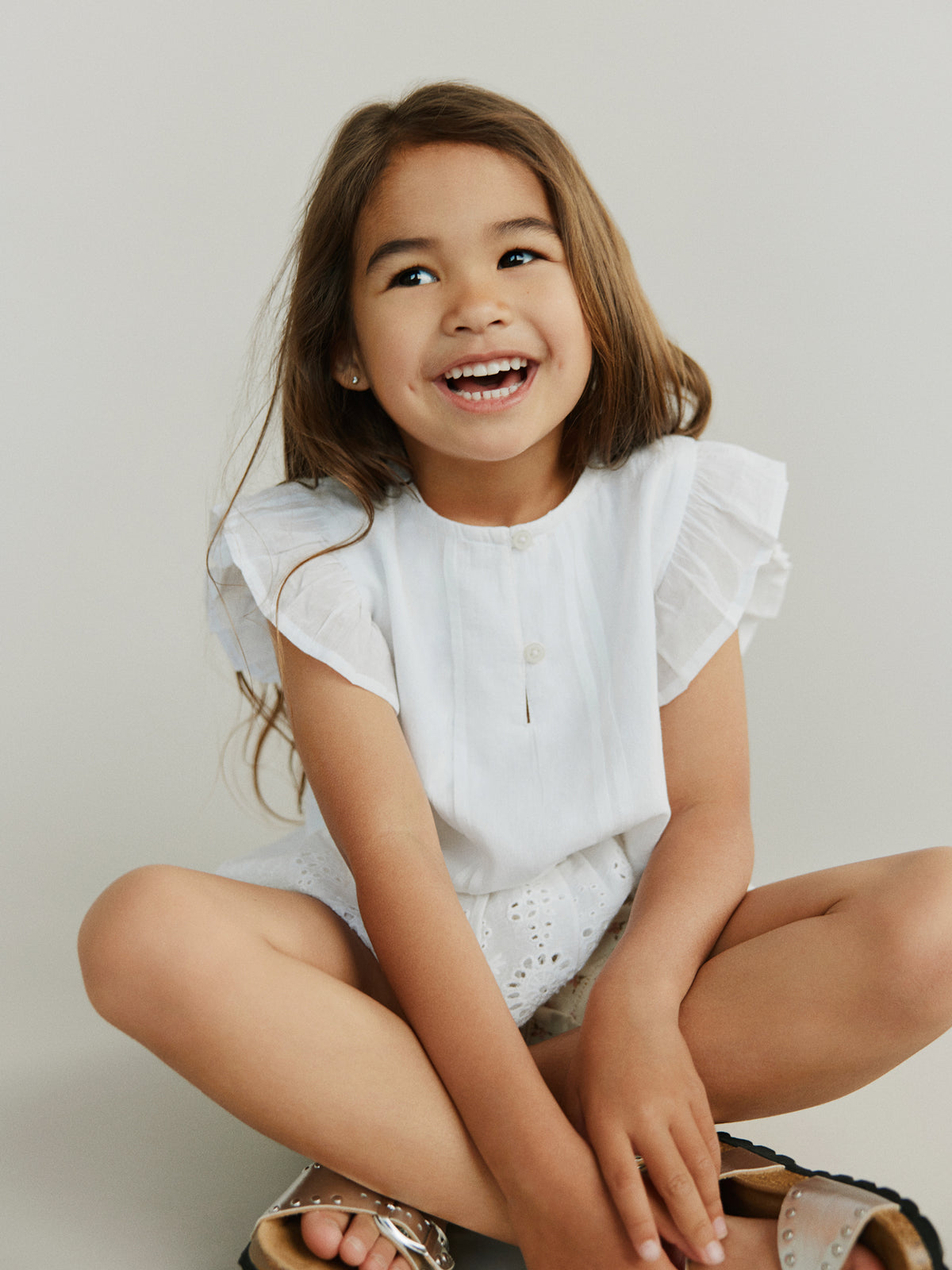 Sofie Schnoor KIDS JuiletteKB Blouse Blouse 0124 Snow white