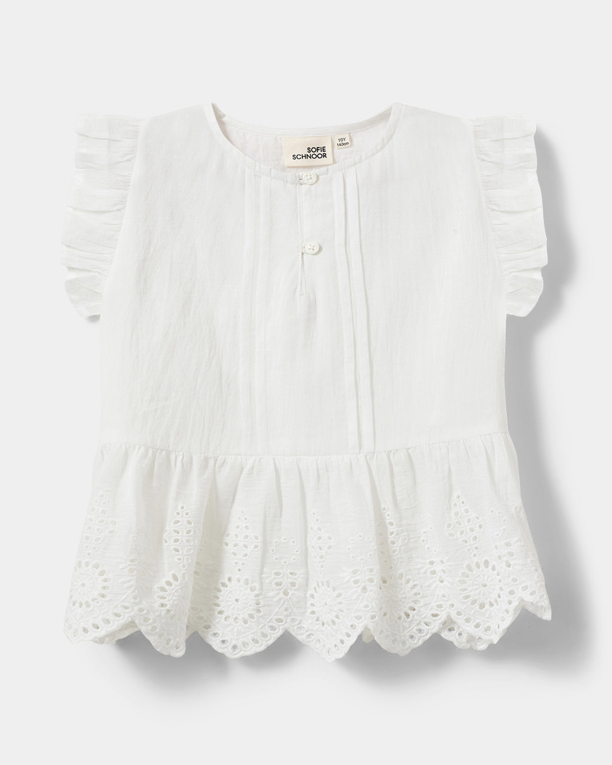Sofie Schnoor KIDS JuiletteKB Blouse Blouse 0124 Snow white