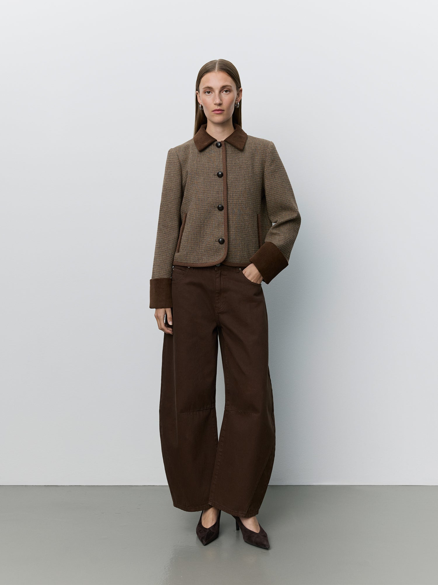 Sofie Schnoor WOMEN KAMIKKASW SHORT JACKET Jacket 9007 Brown check