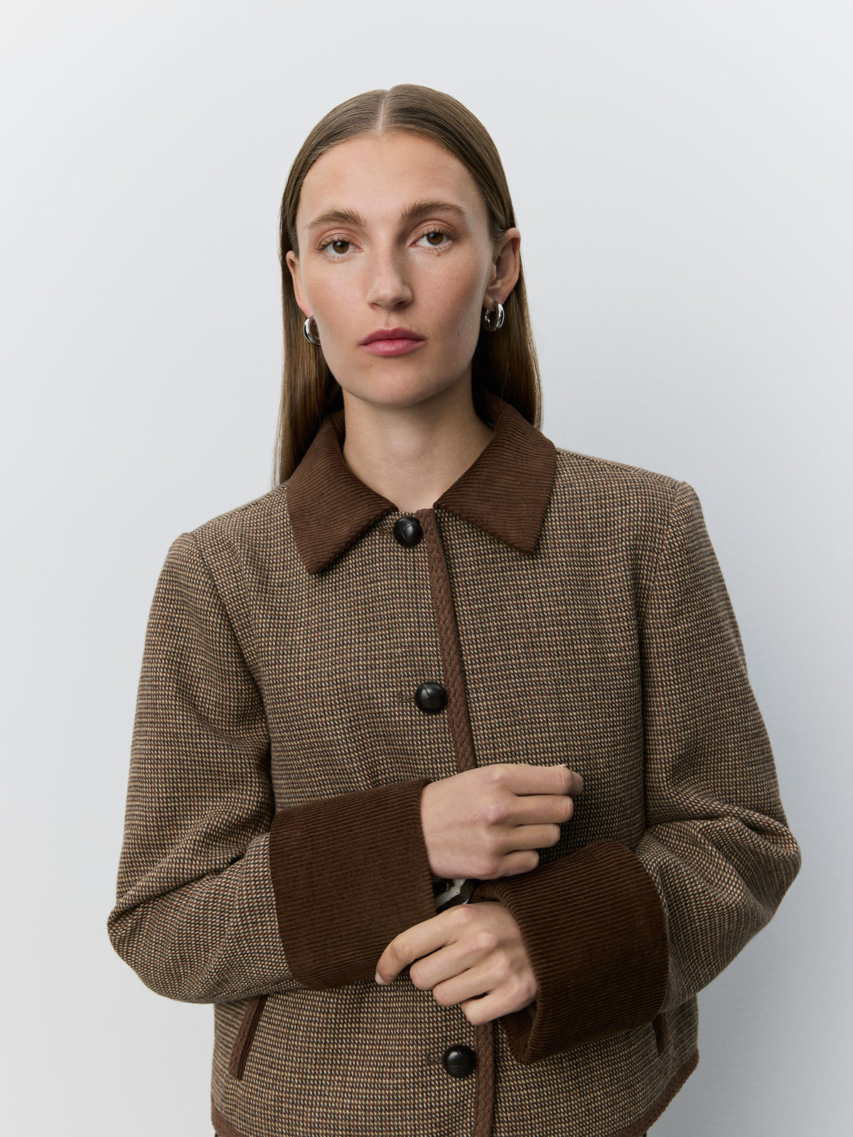 Sofie Schnoor WOMEN KAMIKKASW SHORT JACKET Jacket 9007 Brown check