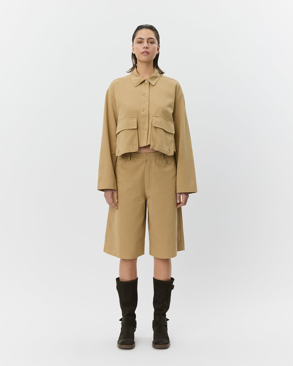 Sofie Schnoor WOMEN LARKSW SHORT SHIRT JACKET Jacket 7012 Camel
