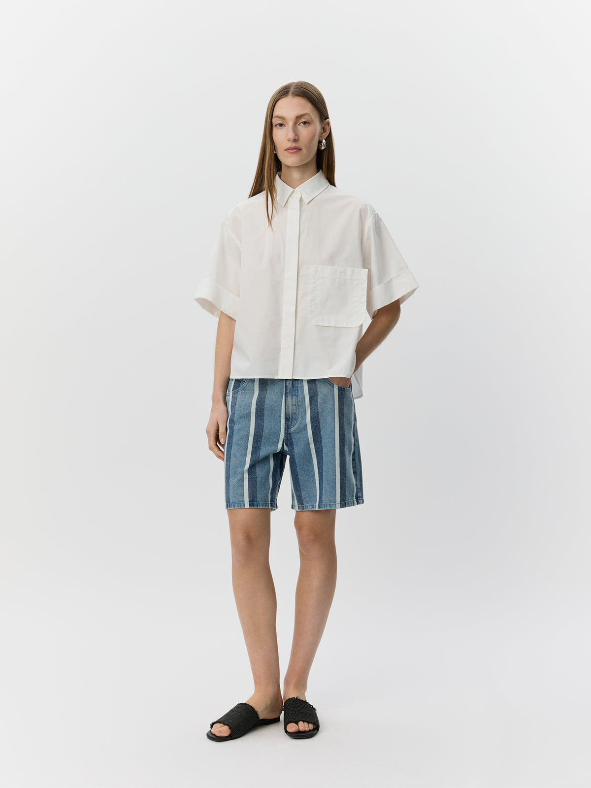 Sofie Schnoor WOMEN LEANASW SHORT SLEEVE SHIRT Shirt 0141 White Alyssum