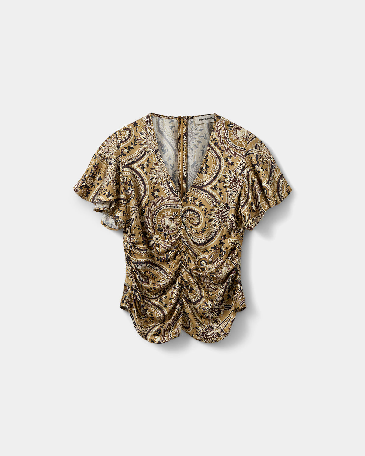 Sofie Schnoor WOMEN LEELASW PRINTED BLOUSE Blouse 7163 Bronze Mix Paisley