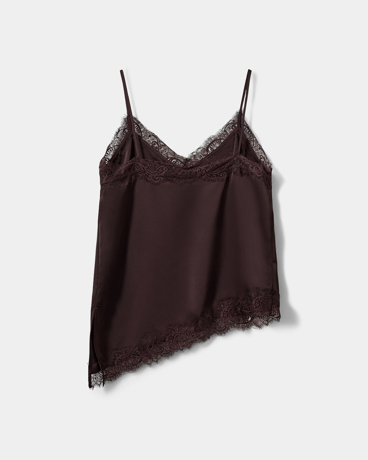 Sofie Schnoor WOMEN LEONASW SATIN LACE TOP Top 7168 Dark Plum