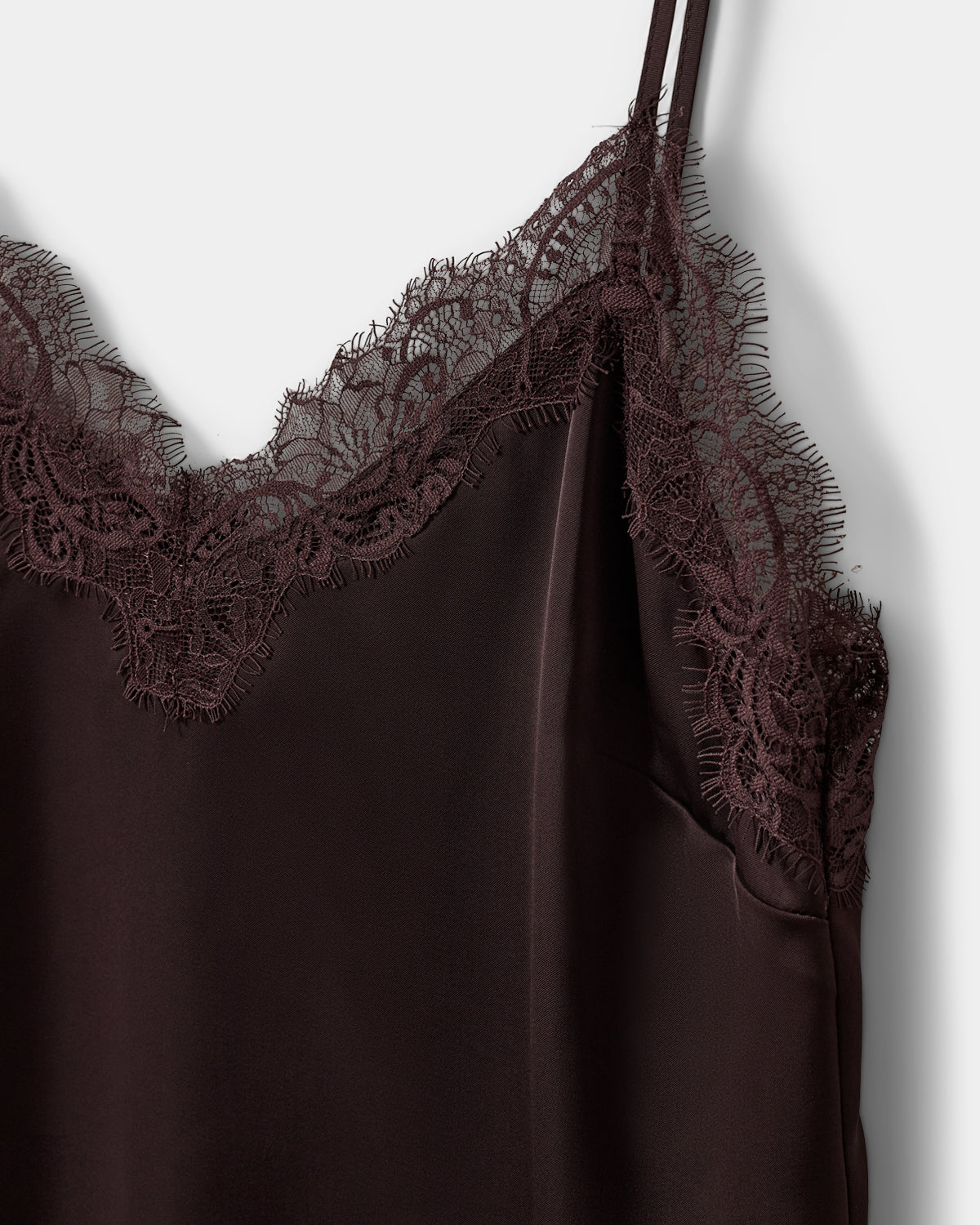 Sofie Schnoor WOMEN LEONASW SATIN LACE TOP Top 7168 Dark Plum