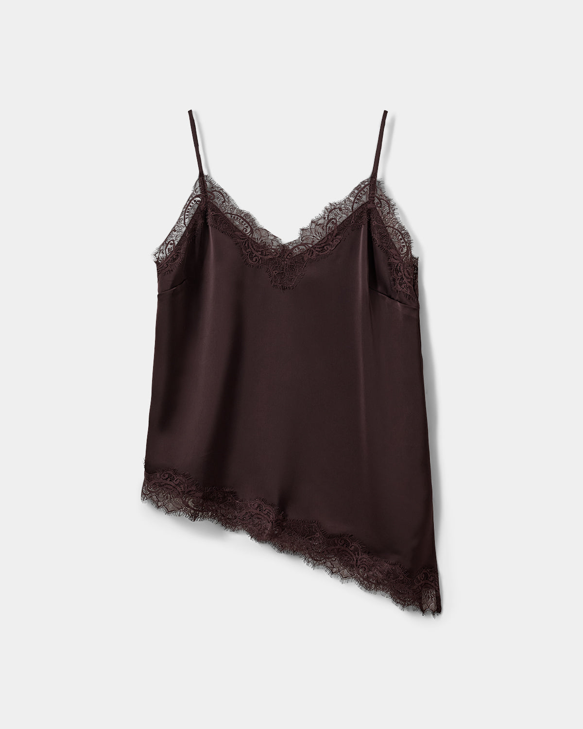 Sofie Schnoor WOMEN LEONASW SATIN LACE TOP Top 7168 Dark Plum