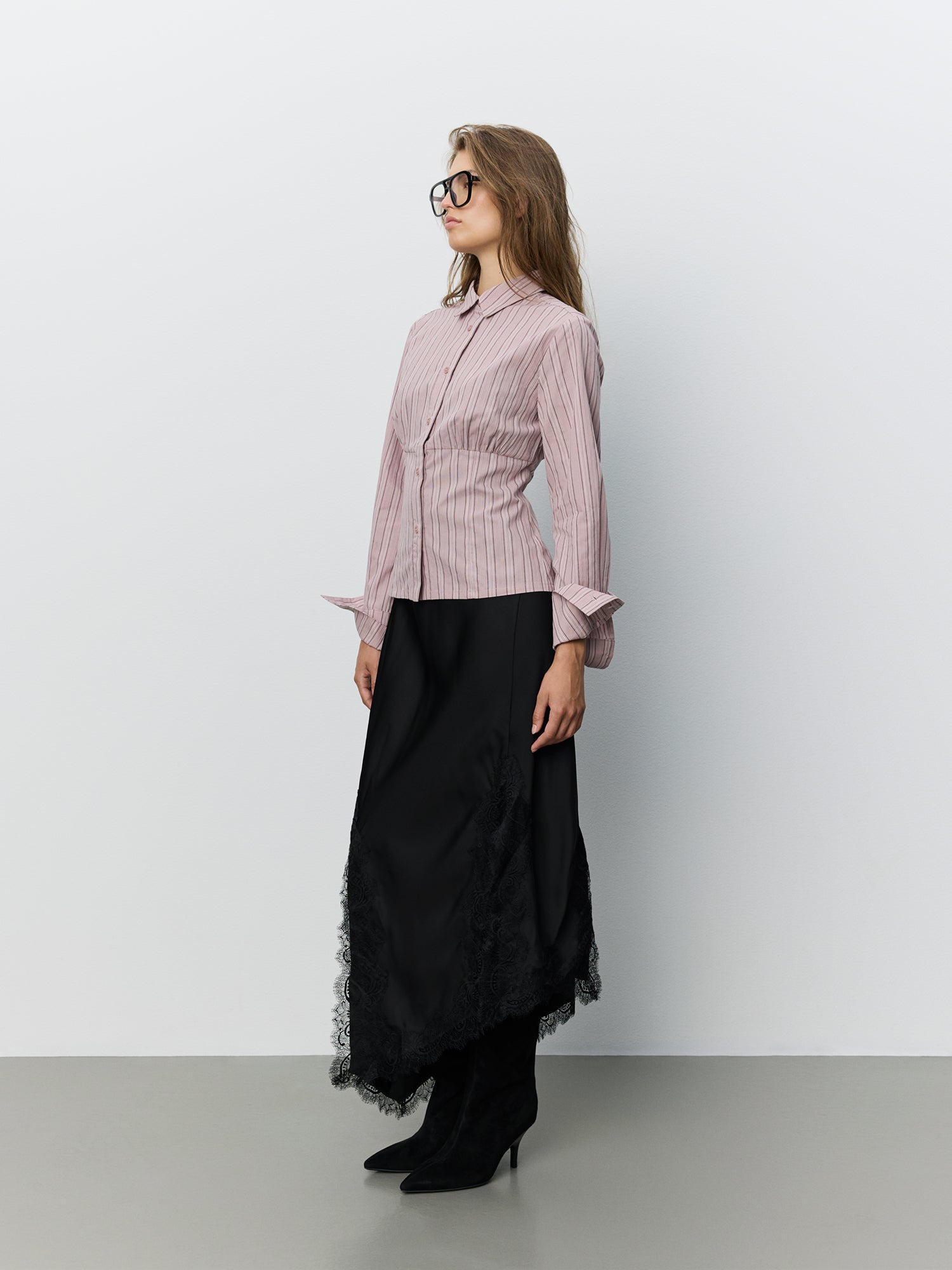 Sofie Schnoor WOMEN LIANUSW STRIPED SHIRT Shirt 7173 Dusty Plum Sripe