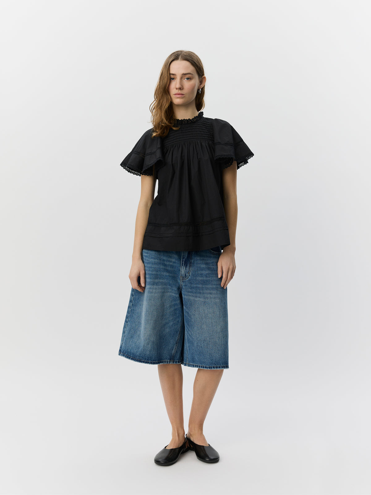 Sofie Schnoor WOMEN LILOUSW LIGHT COTTON TOP Top 1000 Black