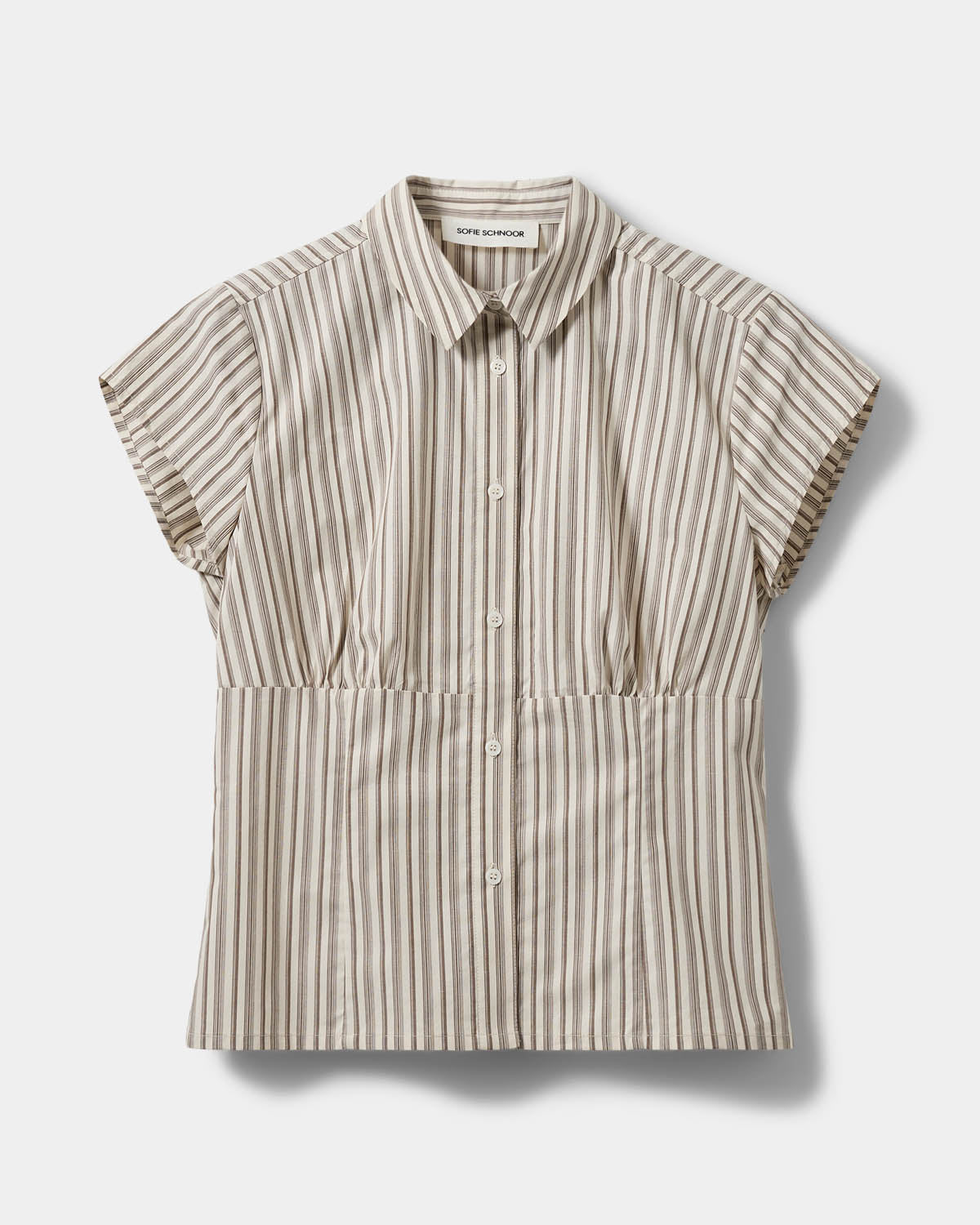 Sofie Schnoor WOMEN LILYANSW FITTED SHIRT Shirt 7118 Light Brown Striped