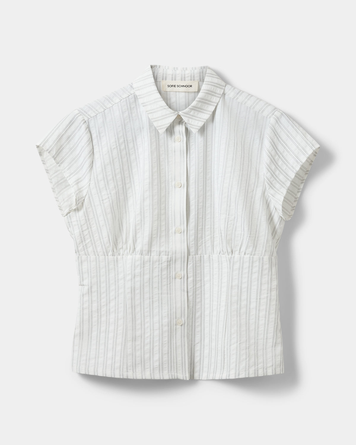 Sofie Schnoor WOMEN LILYANSW STRIPED SLIM FIT SHIRT Shirt 0154 Off White / Black stripe