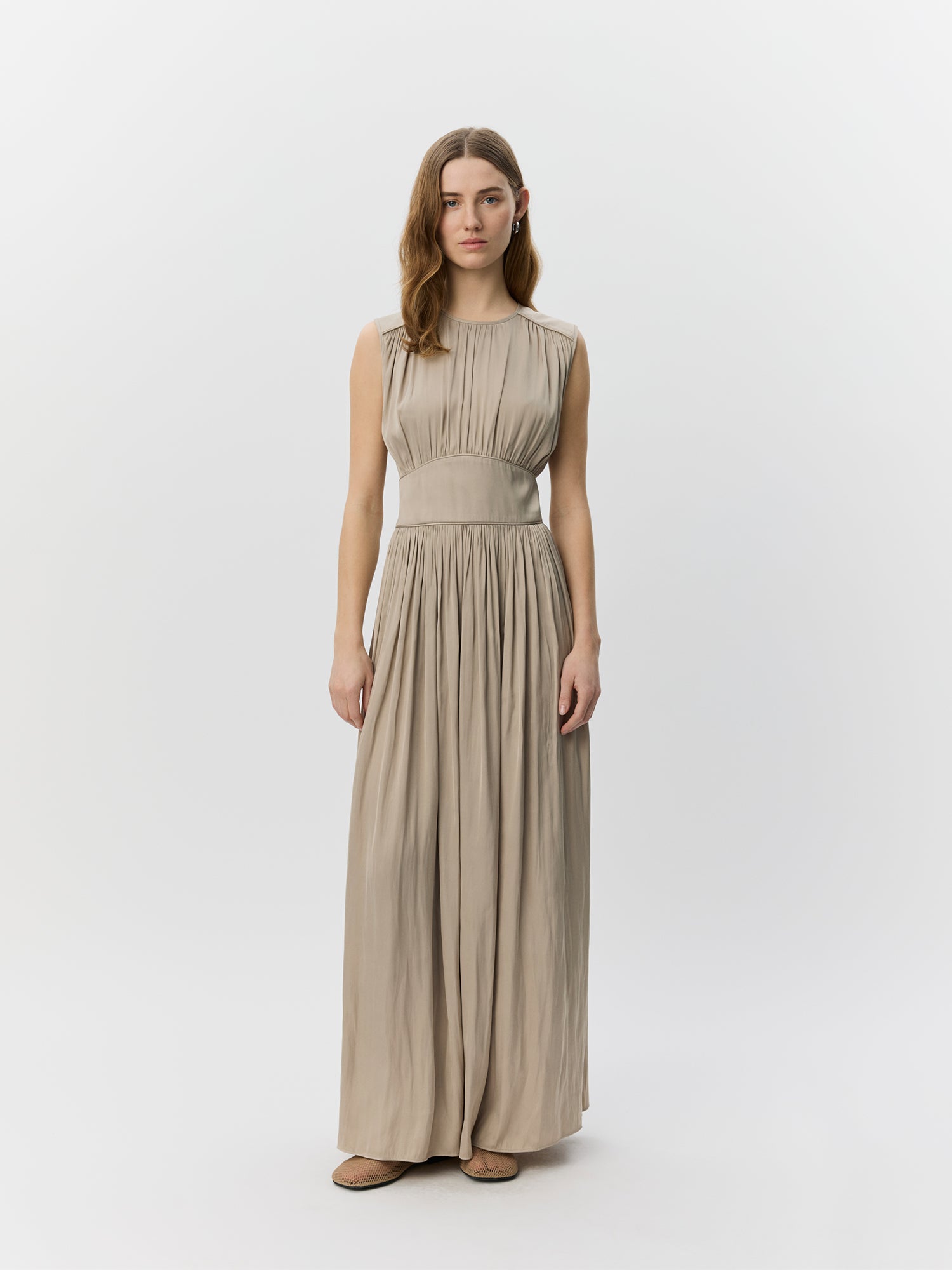 Sofie Schnoor WOMEN LINSW MAXI DRESS Dress 8058 Feather Gray