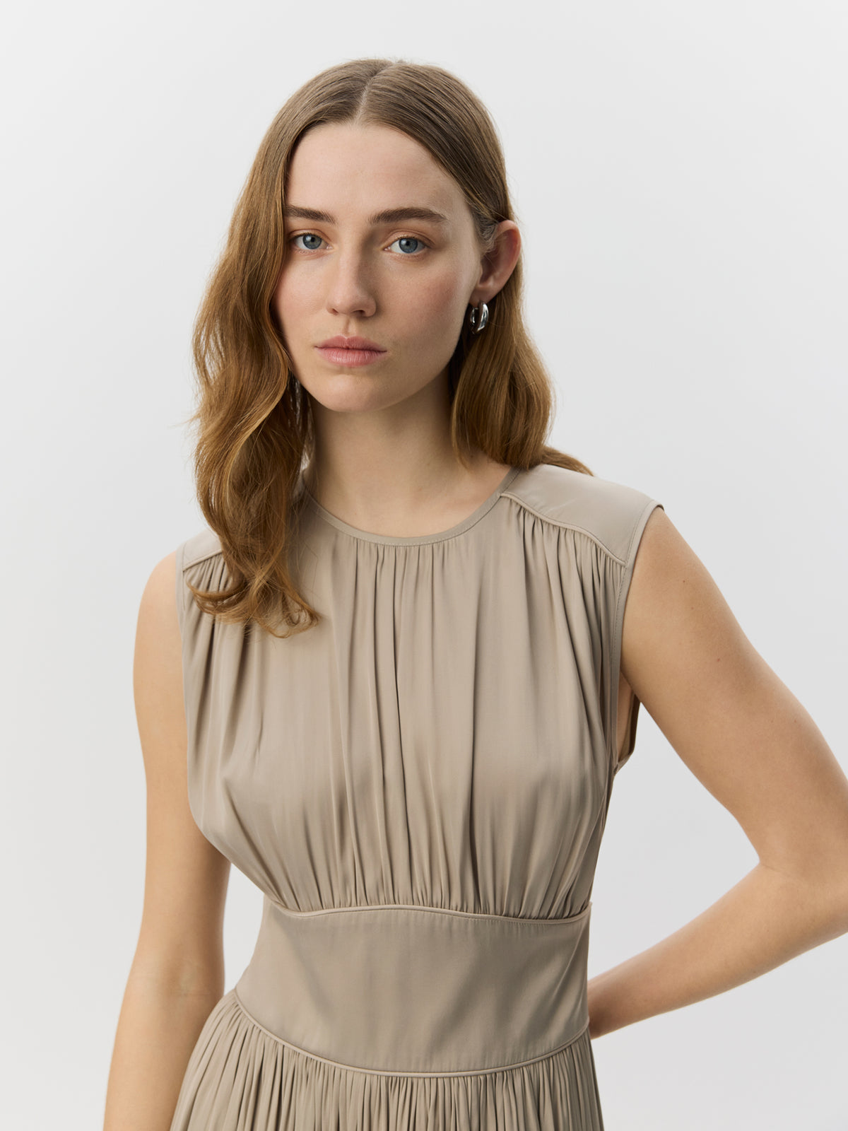 Sofie Schnoor WOMEN LINSW MAXI DRESS Dress 8058 Feather Gray