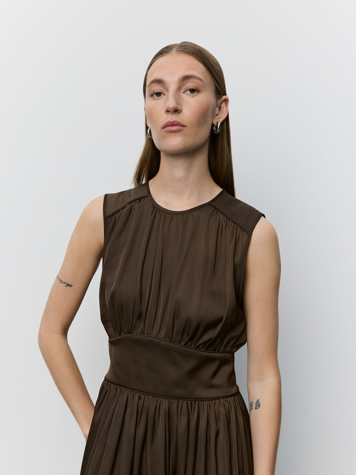 Sofie Schnoor WOMEN LINSW MAXI DRESS Dress 7162 Intense Brown