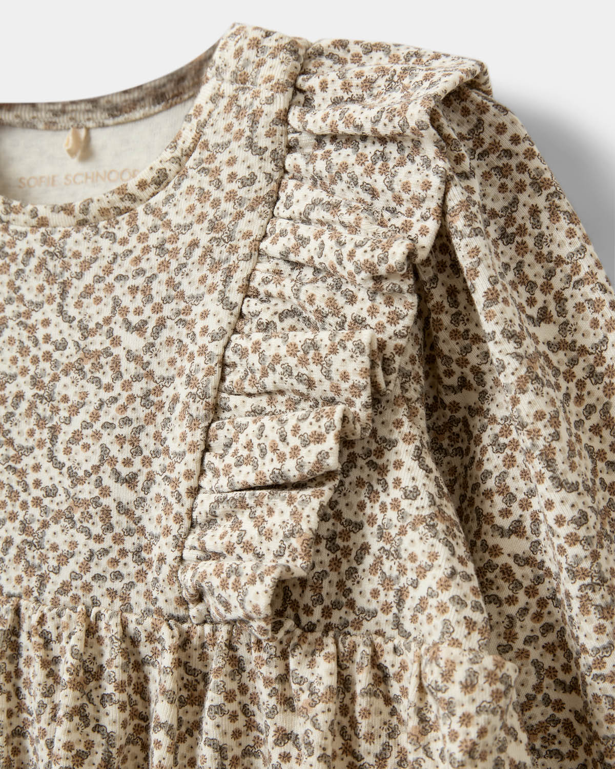 Sofie Schnoor KIDS LULAKB DRESS Dress 9109 Off White w AOP