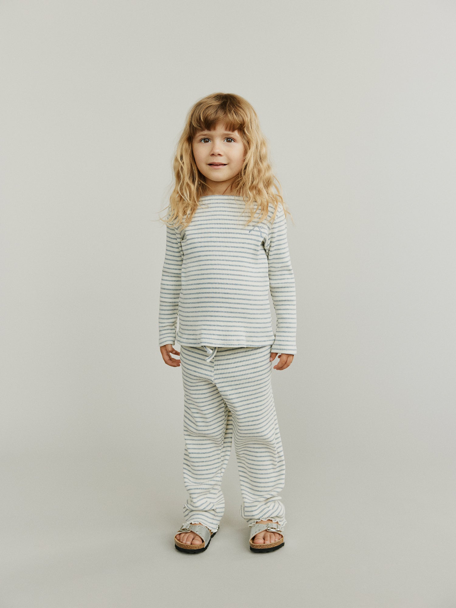 Sofie Schnoor KIDS LovaKB Trousers Trousers 8048 Grey Striped