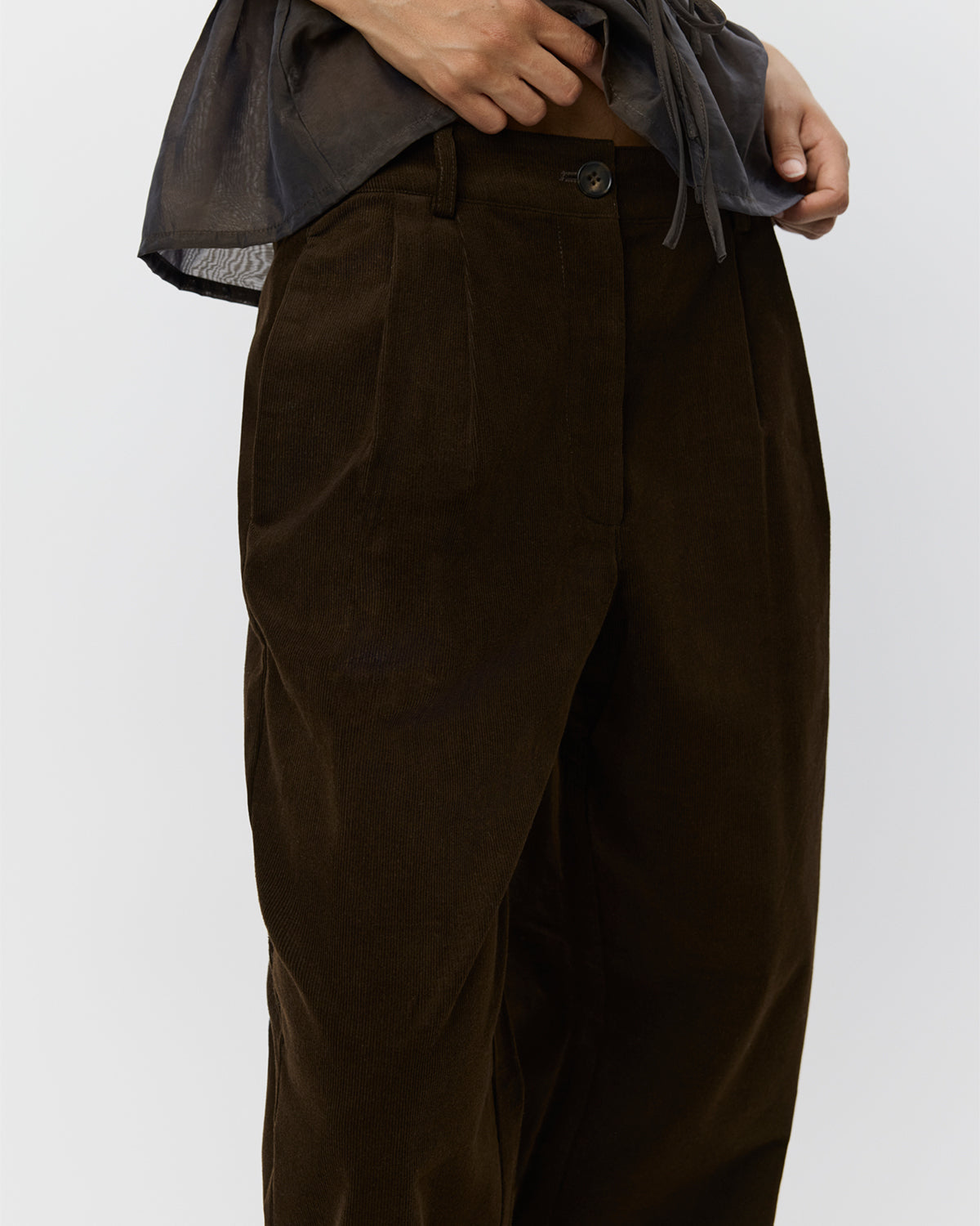 Sofie Schnoor WOMEN MALINASW TROUSERS Trousers 7025 Dark brown
