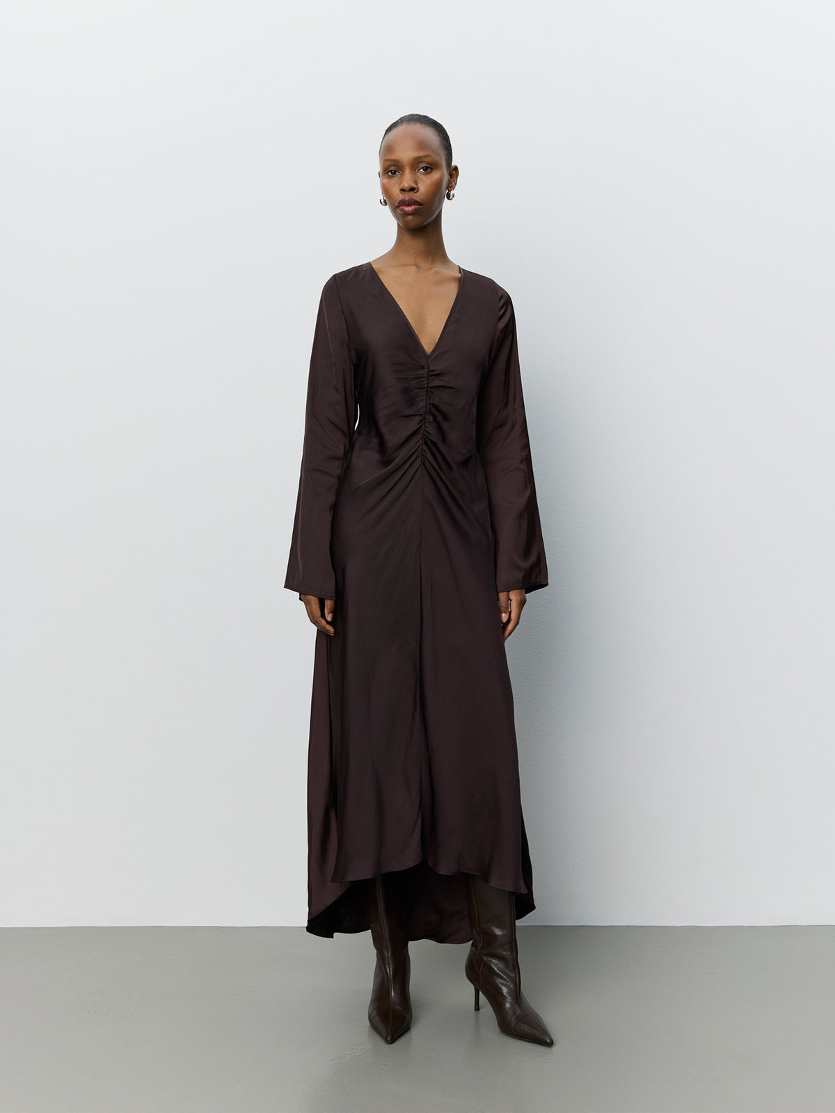 Sofie Schnoor WOMEN MALYSW V-NECK DRESS Dress 7168 Dark Plum