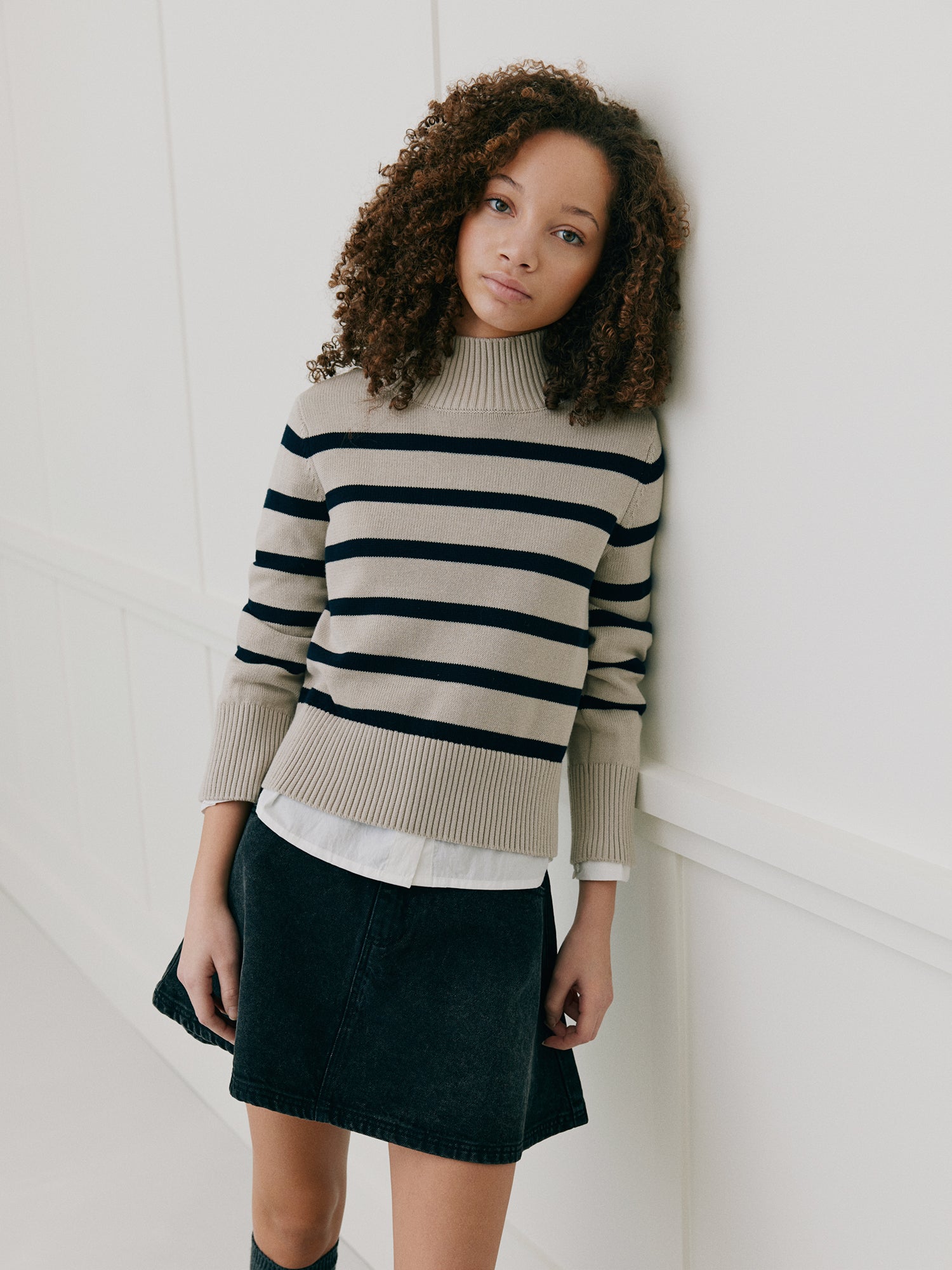 Sofie Schnoor YOUNG MARGARETSY KNIT Knit 9105 Off White / Navy Stripe