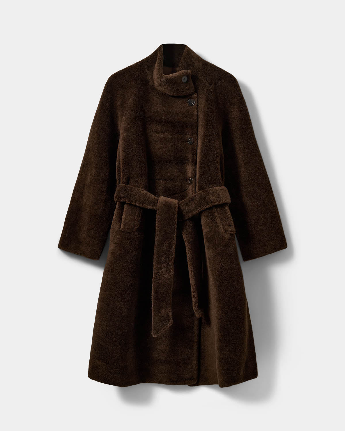 Sofie Schnoor WOMEN MARGITSW WOOL FUR COAT Jacket 7025 Dark brown