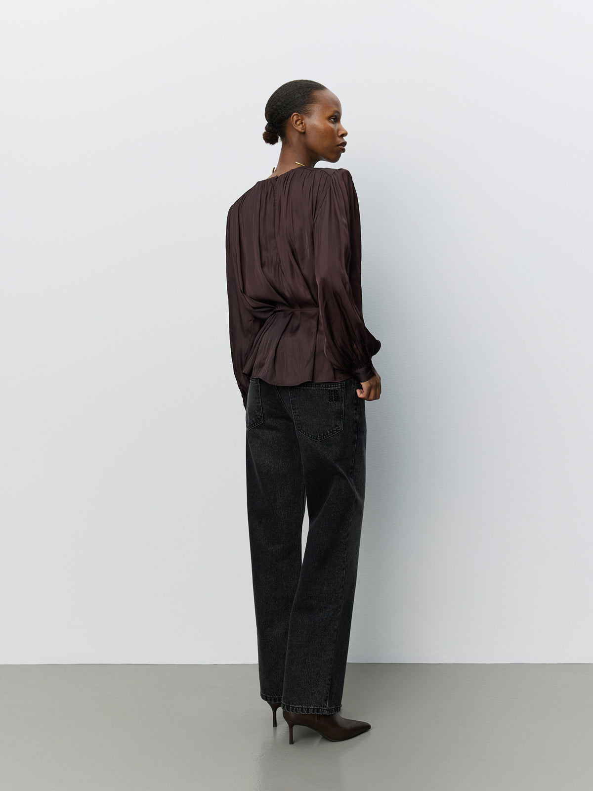 Sofie Schnoor WOMEN MARTHEASW BALLOON BLOUSE Blouse 7168 Dark Plum