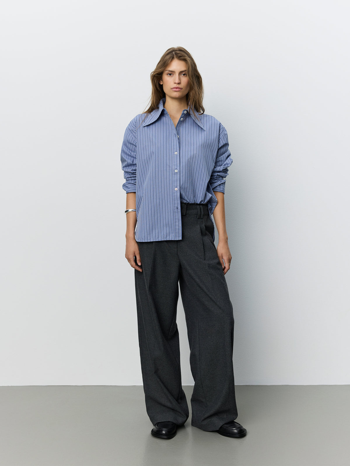 Sofie Schnoor WOMEN MASHASW STRIPED SHIRT Shirt 5080 Dusty blue