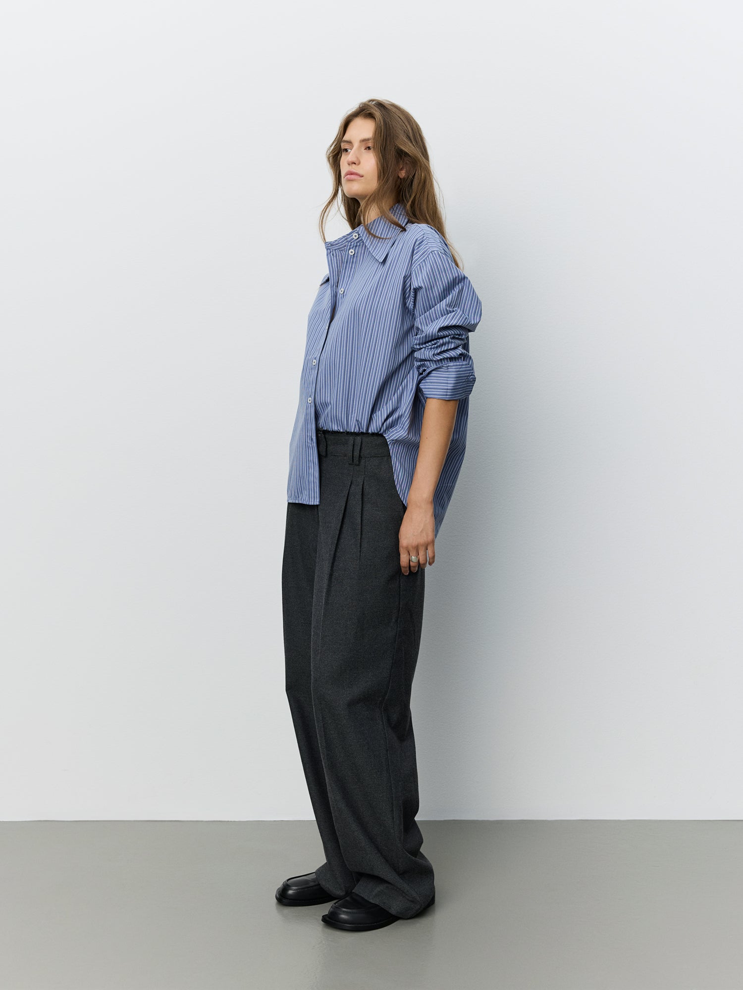 Sofie Schnoor WOMEN MASHASW STRIPED SHIRT Shirt 5080 Dusty blue
