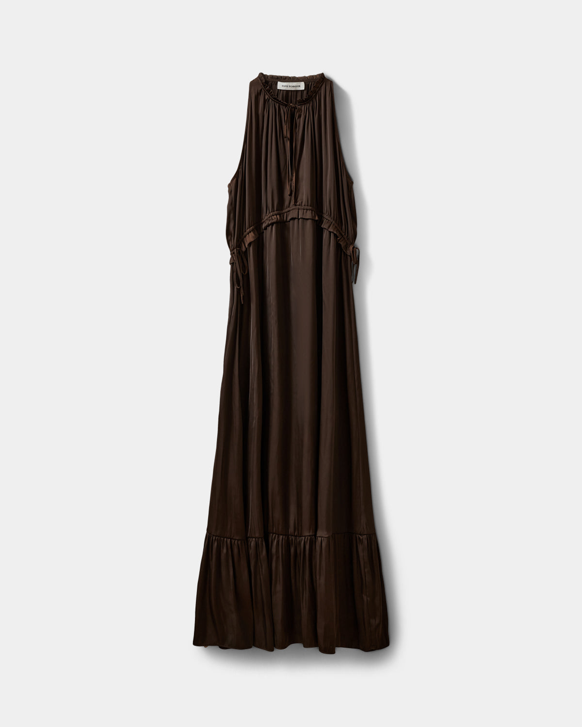 Sofie Schnoor WOMEN MELSW HALTER NECK MAXI DRESS Dress 7162 Intense Brown