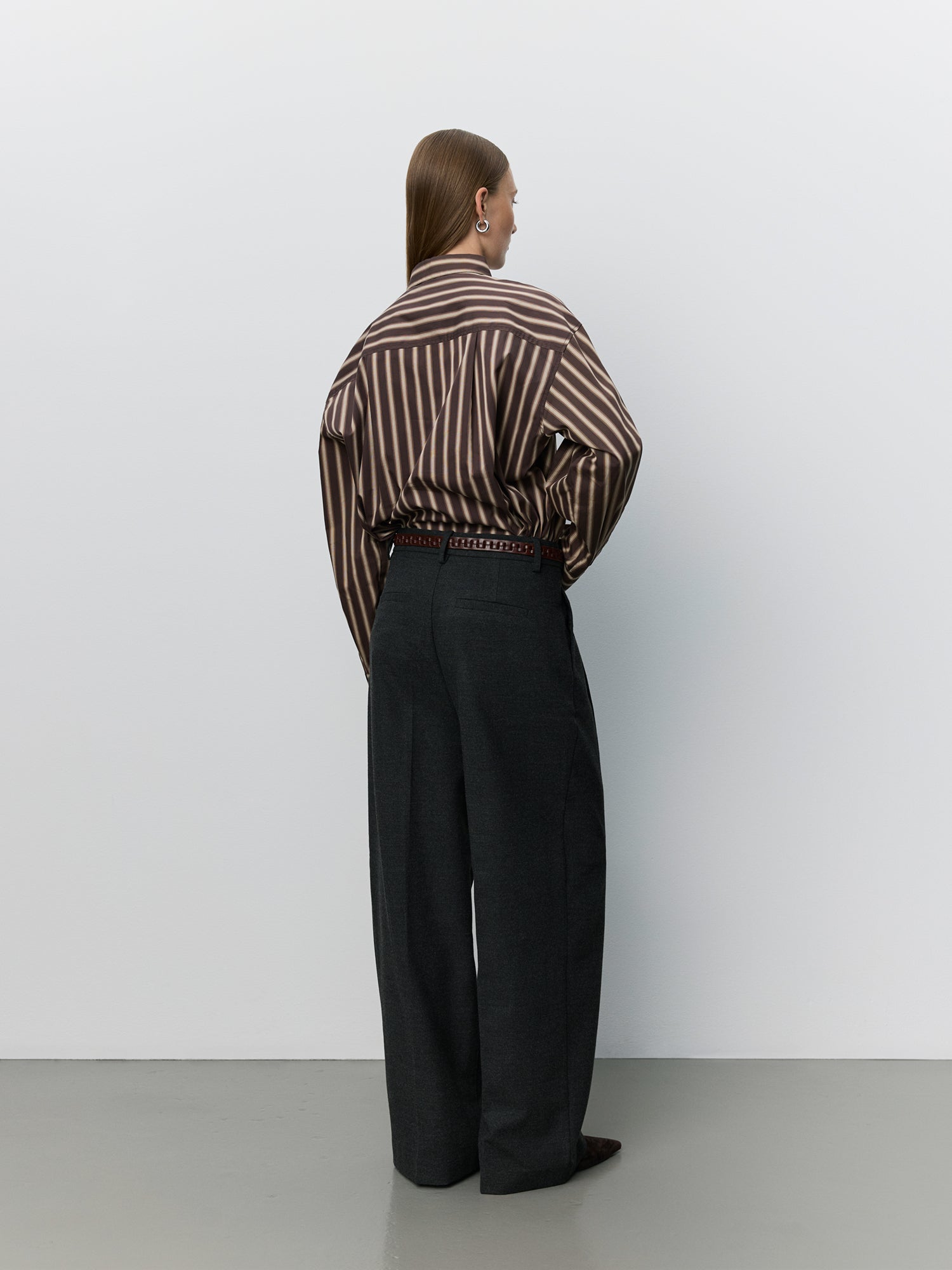Sofie Schnoor WOMEN MERCYSW OVERSIZED SHIRT Shirt 7113 Brown Striped