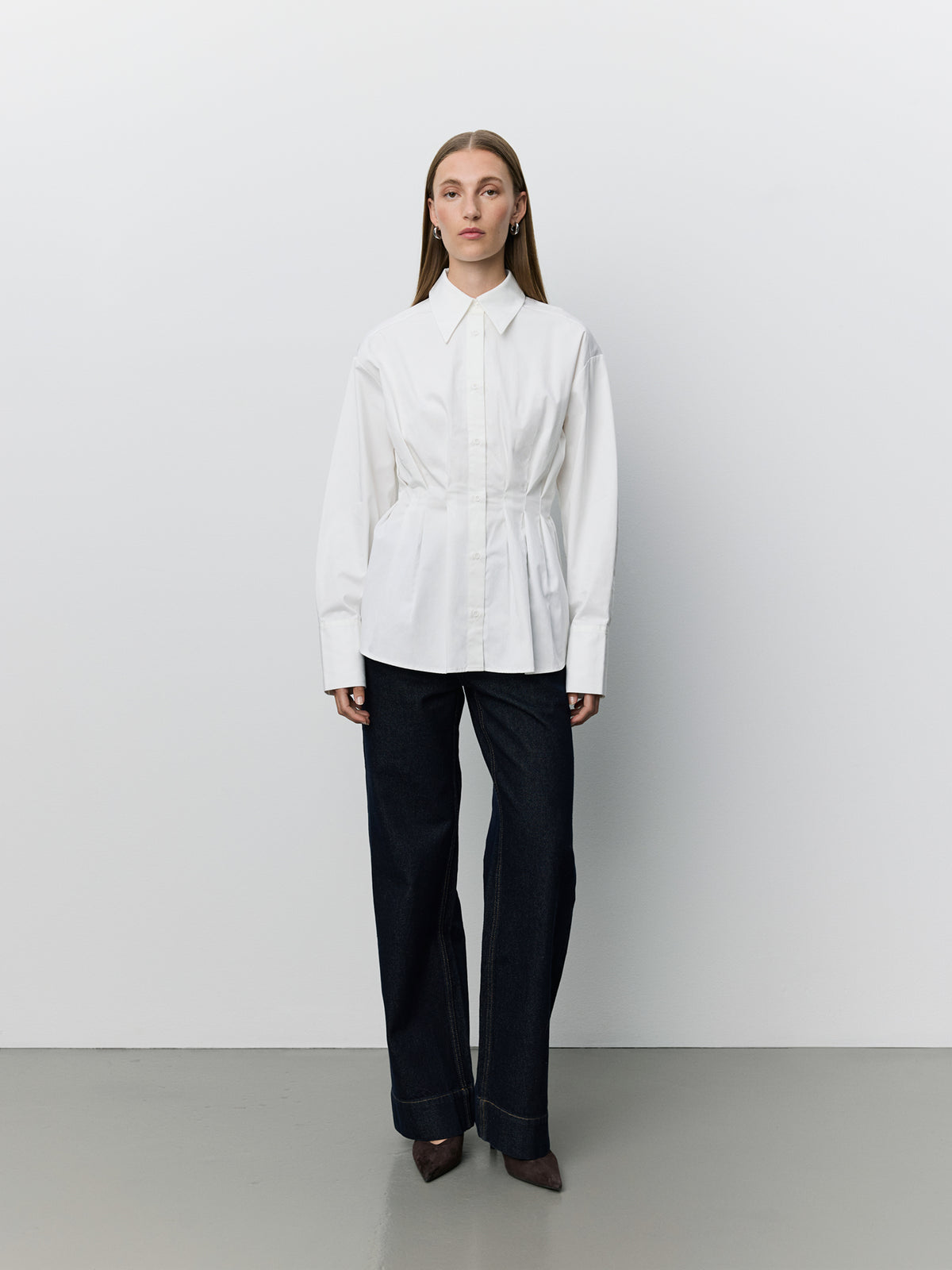 Sofie Schnoor WOMEN MIKRASW FITTED SHIRT WITH PLEATS Shirt 0101 Off white