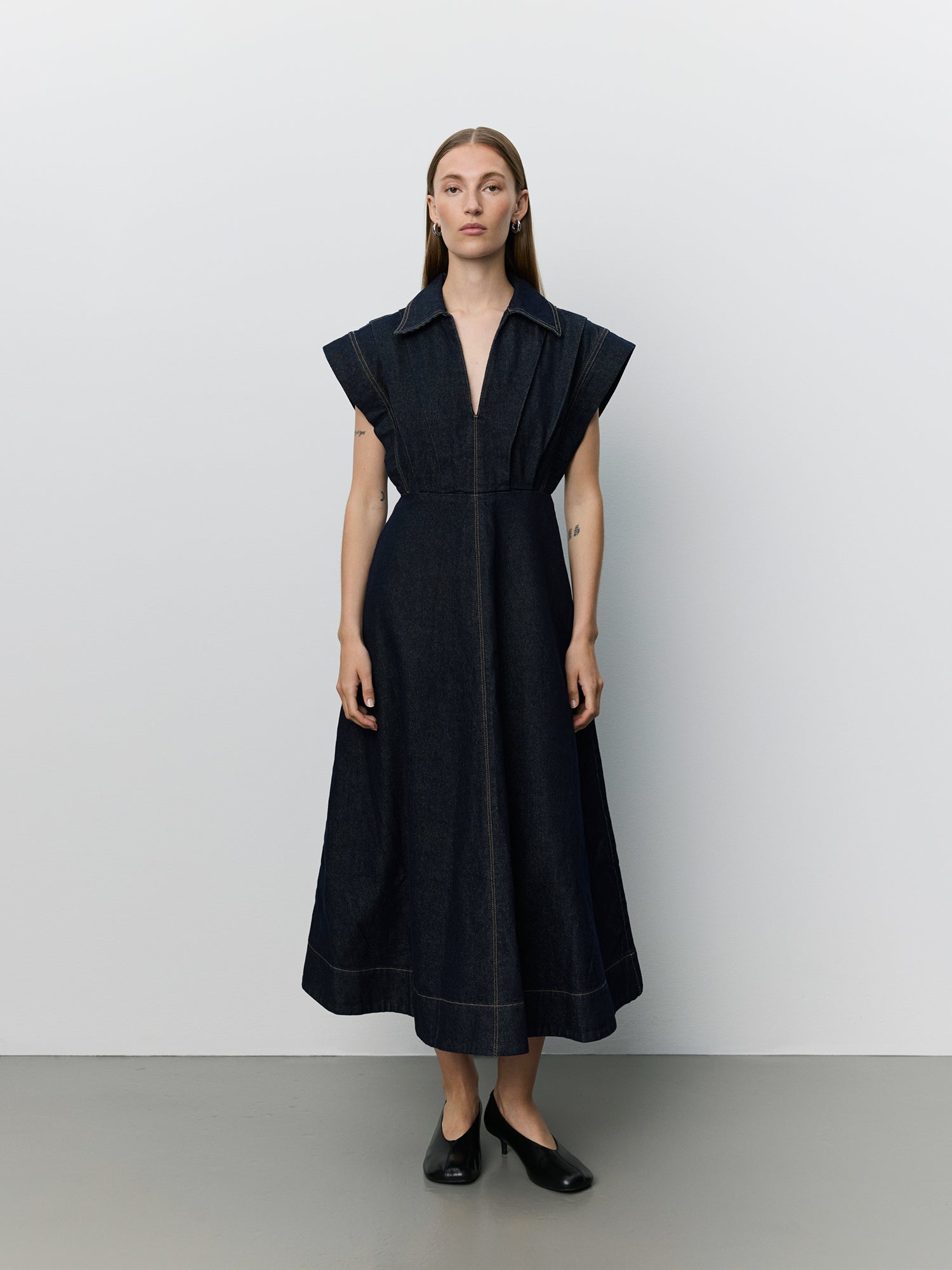 Sofie Schnoor WOMEN MINERASW DENIM DRESS Dress 5090 Dark denim blue