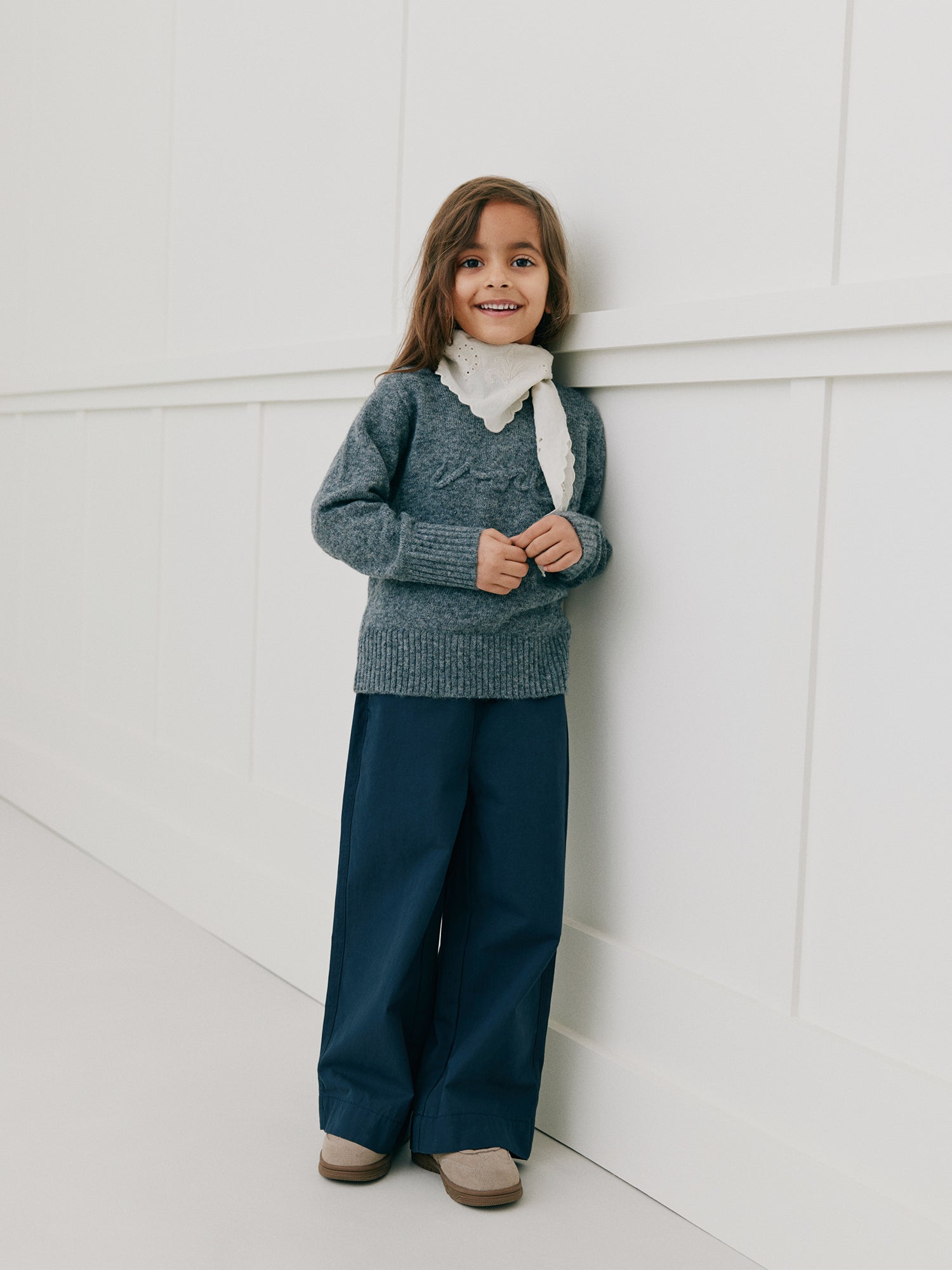 Sofie Schnoor KIDS MINNIKKB KNIT Knit 8011 Dark grey melange