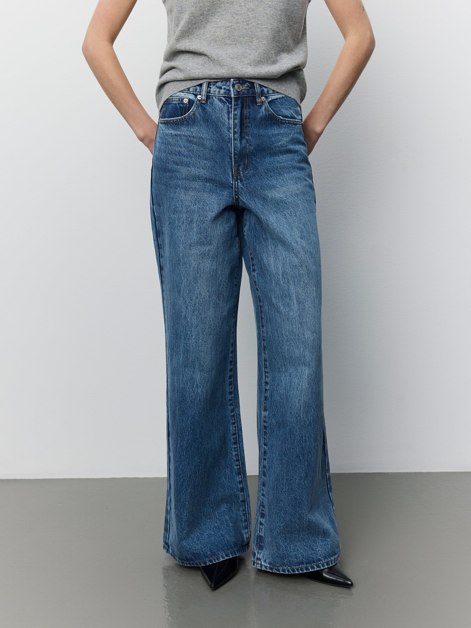 Sofie Schnoor WOMEN NAPOLISW HIGH WAIST JEANS Jeans 5086 Light denim blue