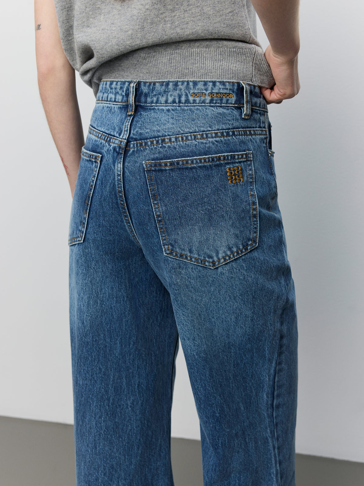 Sofie Schnoor WOMEN NAPOLISW HIGH WAIST JEANS Jeans 5086 Light denim blue
