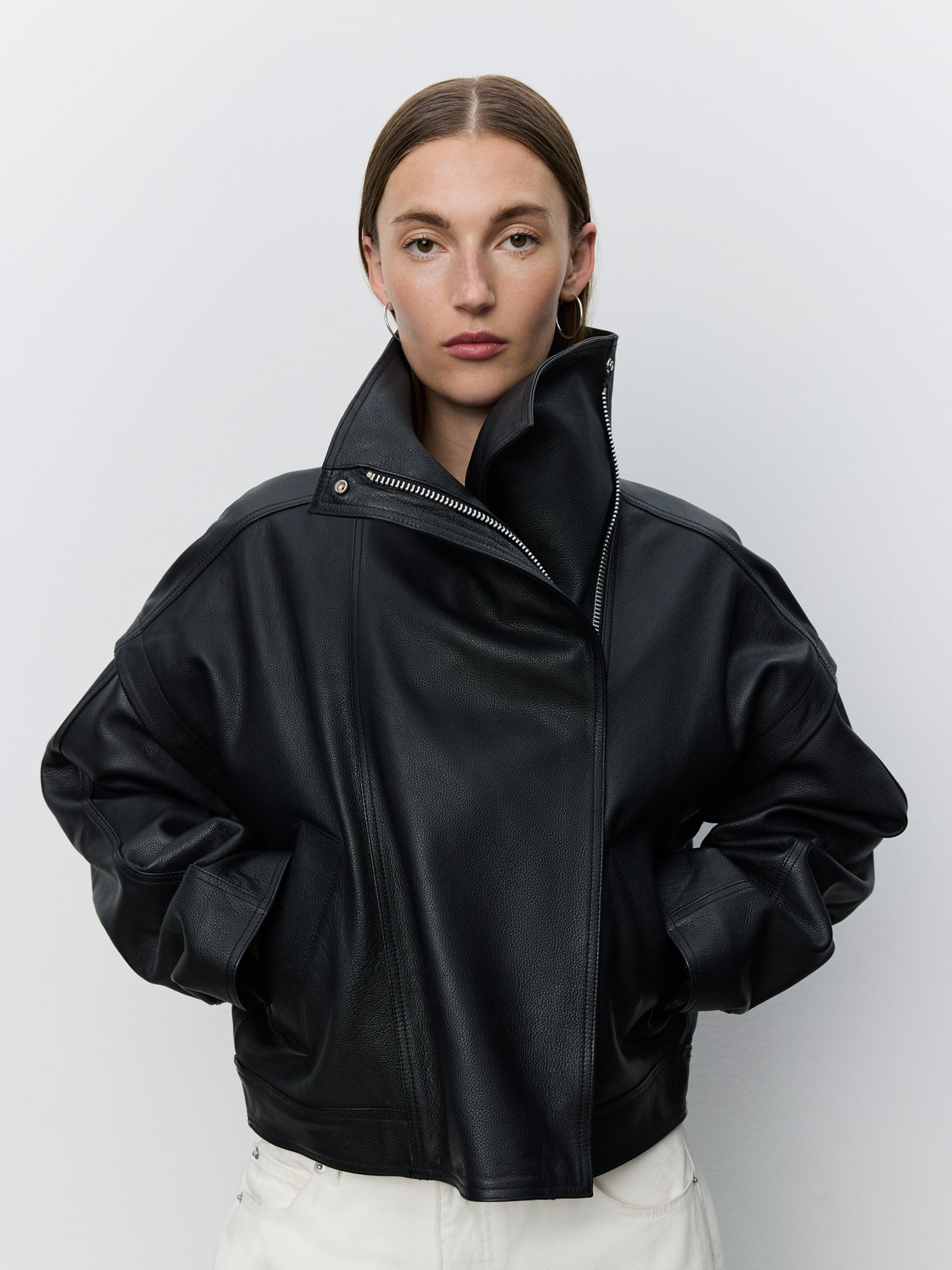 Sofie Schnoor WOMEN NIKITASW LEATHER JACKET Leather Jacket 1000 Black