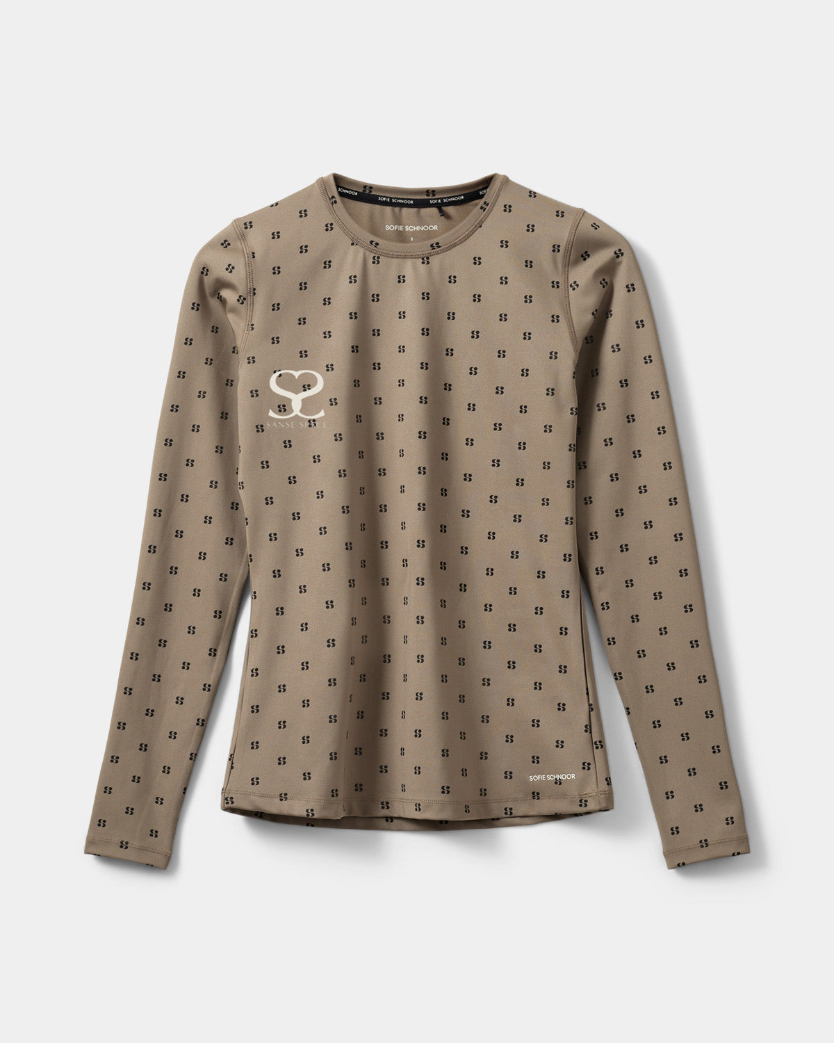Sofie Schnoor Special Orders NOALLESW T-SHIRT LONG SLEEVE - SANSE SPACE 9099 Middle Brown