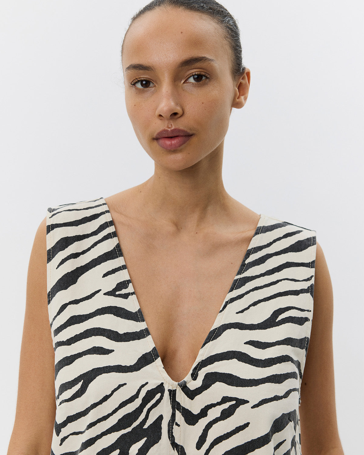 Sofie Schnoor WOMEN OLYMPESW ZEBRA DRESS Dress 2026 Light yellow