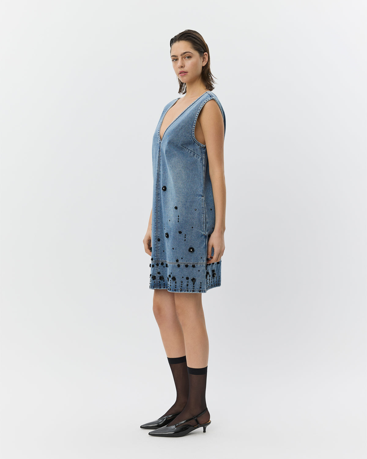 Sofie Schnoor WOMEN OLYMPESW SHORT DENIM DRESS Dress 5002 Denim blue