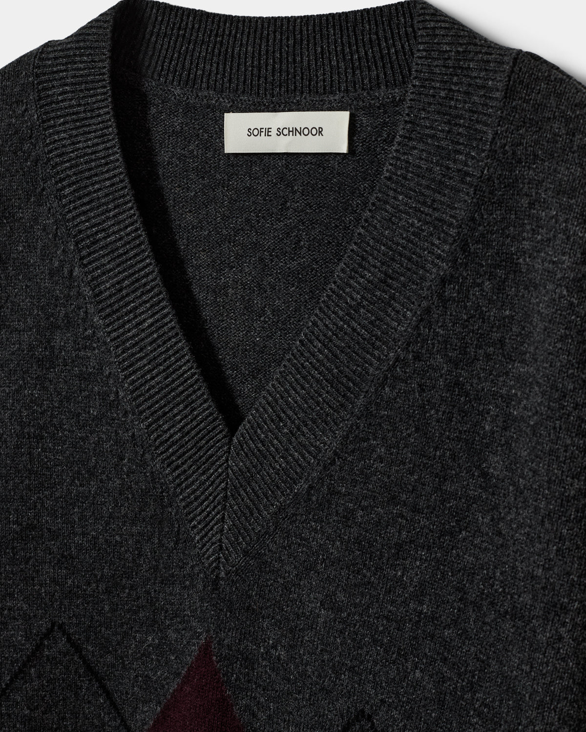 Sofie Schnoor WOMEN PALEASW V-NECK KNIT SWEATER Knit 8008 Dark grey