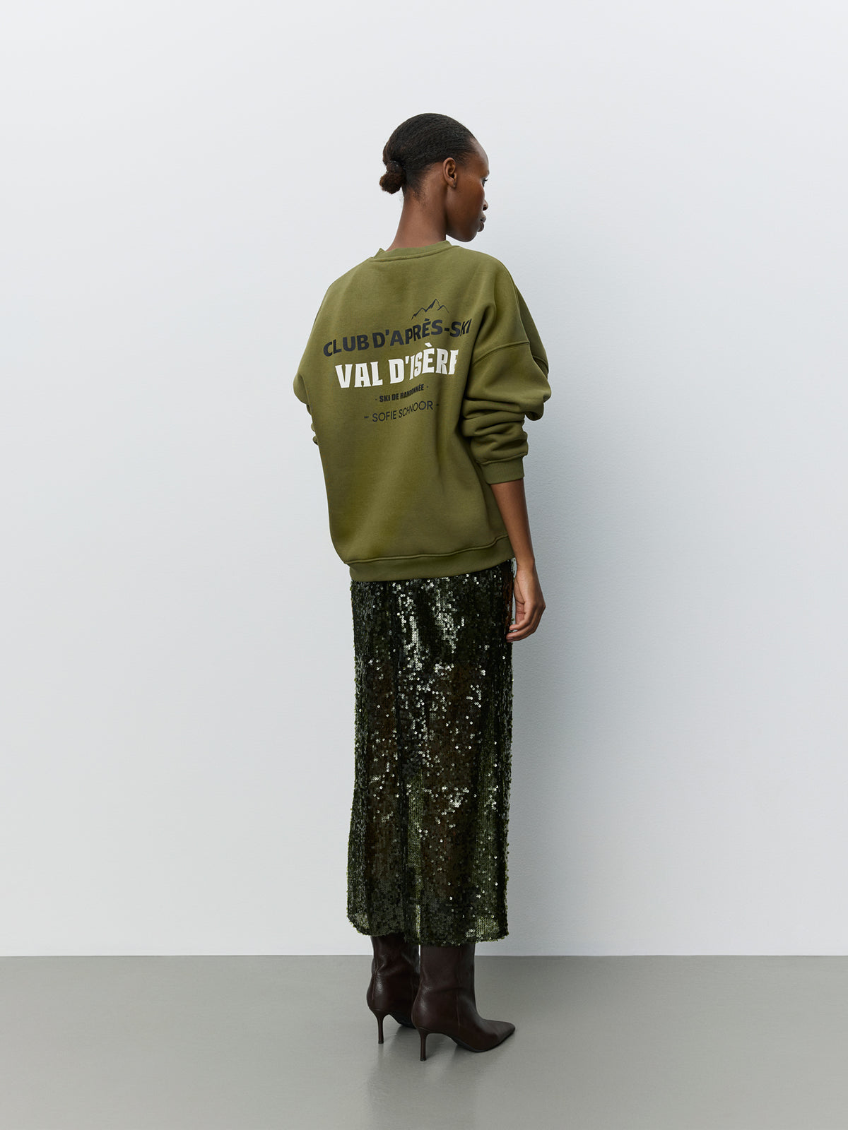 Sofie Schnoor WOMEN PAROSSW OVERSIZE SWEATSHIRT Sweatshirt 3030 Olive green