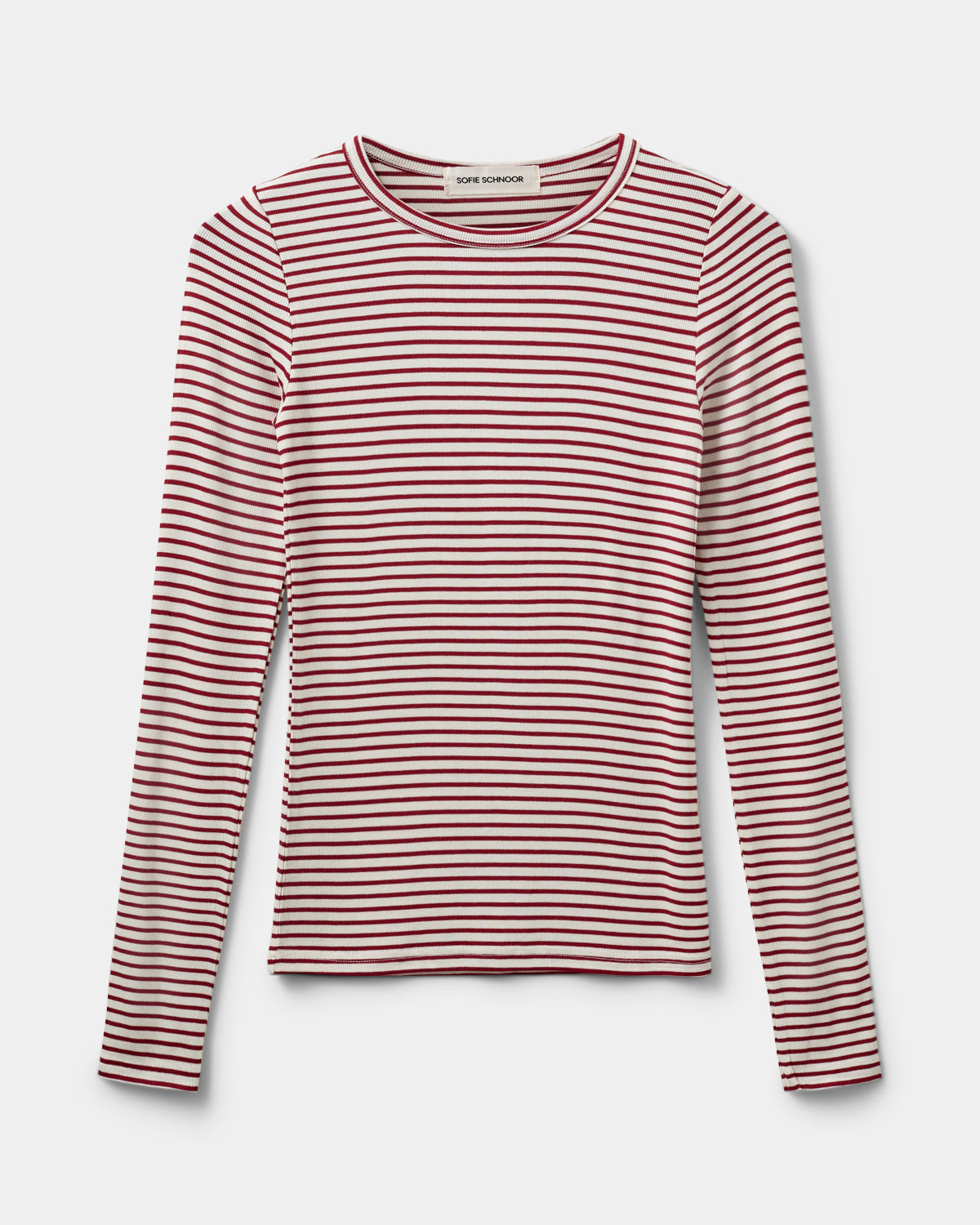 Sofie Schnoor WOMEN PETRICIASW STRIPE T-SHIRT LONG SLEEVE T-shirt Long Sleeve 4139 Red Striped