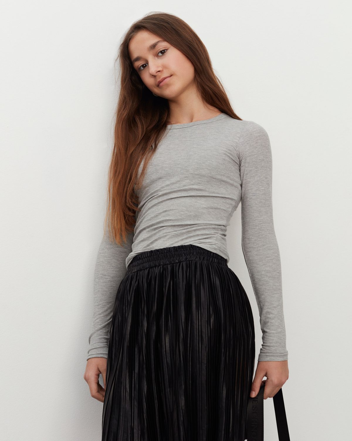 Sofie Schnoor YOUNG PETRICIASY T-SHIRT T-shirt Long Sleeve 8000 Grey mel