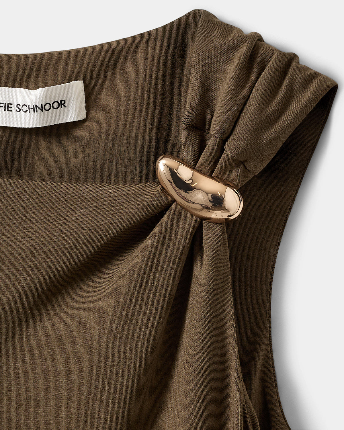 Sofie Schnoor WOMEN RAGNISW JERSEY MAXI DRESS Dress 3097 Olive Brown