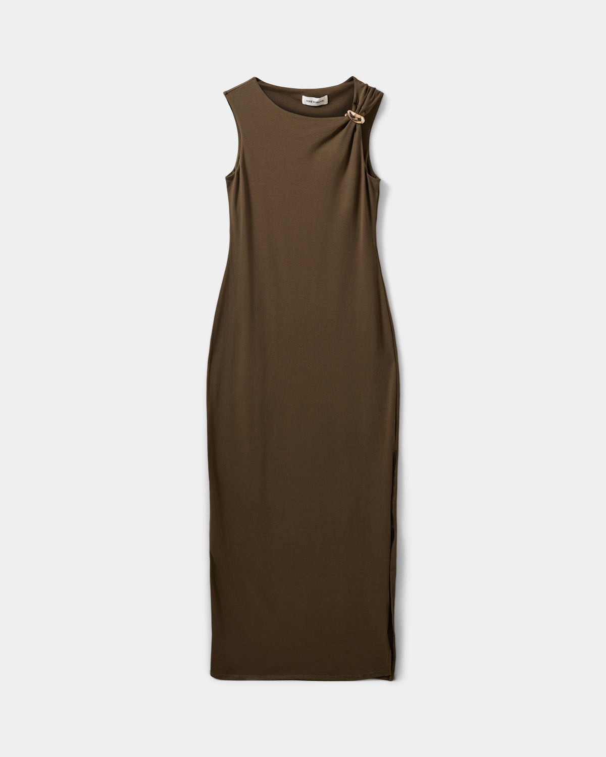 Sofie Schnoor WOMEN RAGNISW JERSEY MAXI DRESS Dress 3097 Olive Brown