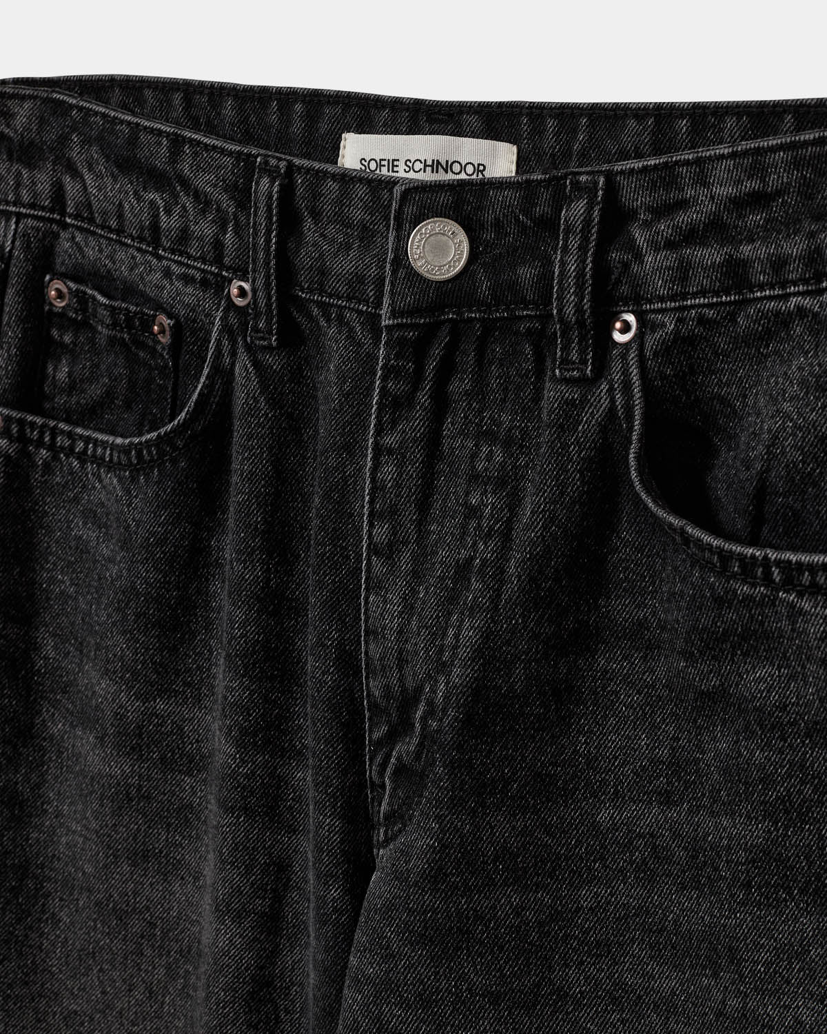 Sofie Schnoor WOMEN RIOSW MID WAIST JEANS Jeans 1024 Black washed Denim