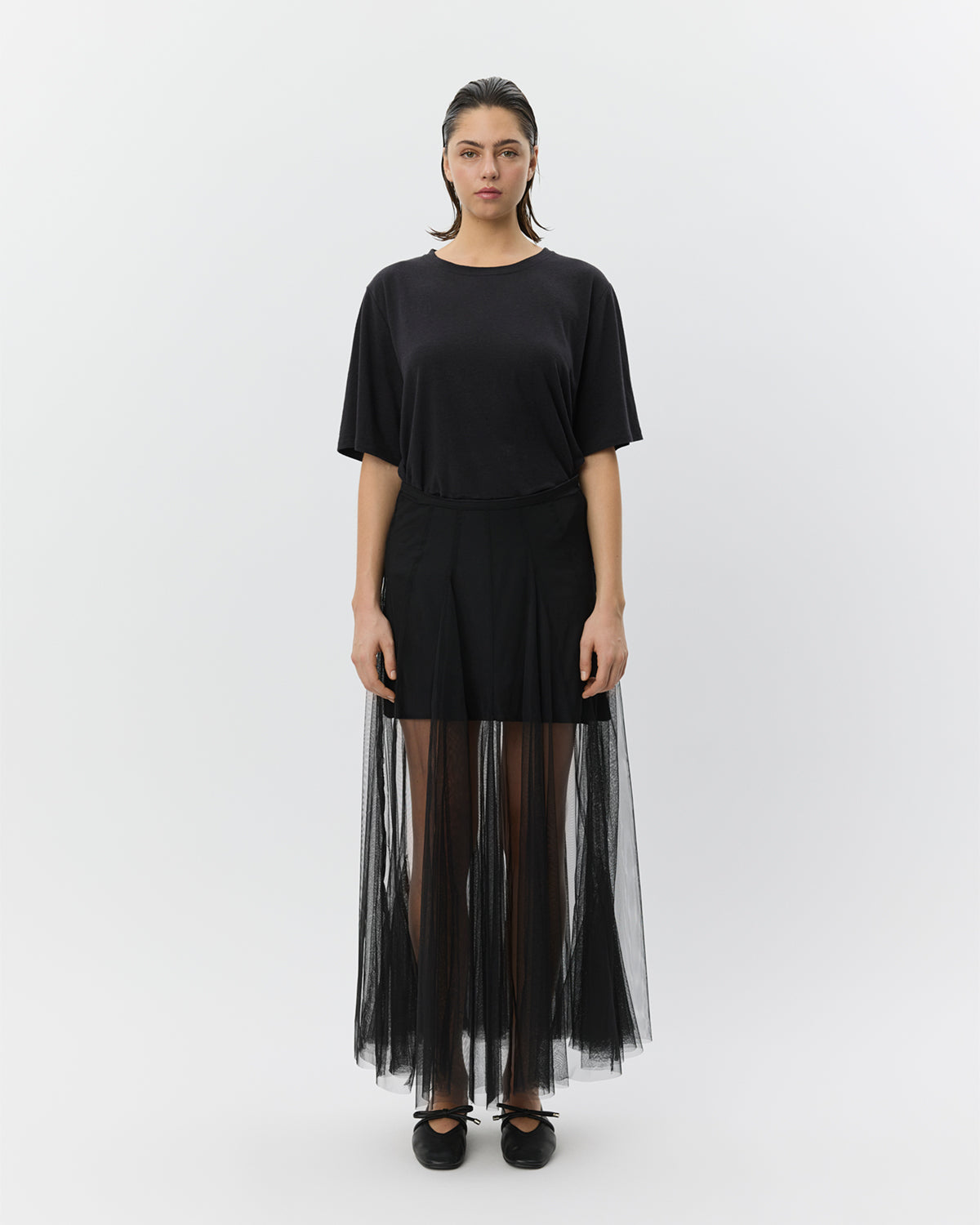 Sofie Schnoor WOMEN ROASLYSW MAXI TULLE SKIRT Skirt 1000 Black