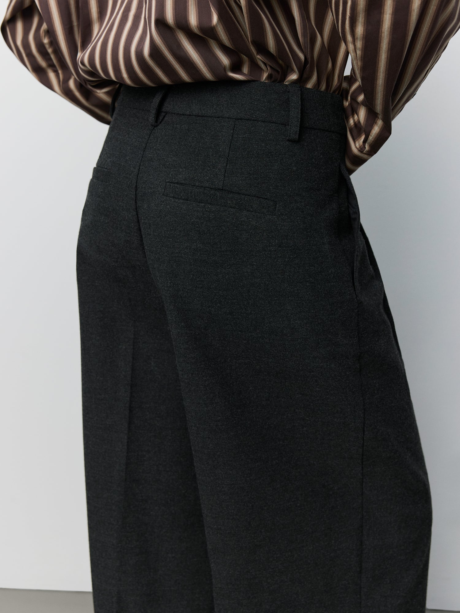 Sofie Schnoor WOMEN ROSALINDASW WIDE LEG TROUSERS Trousers 8008 Dark grey
