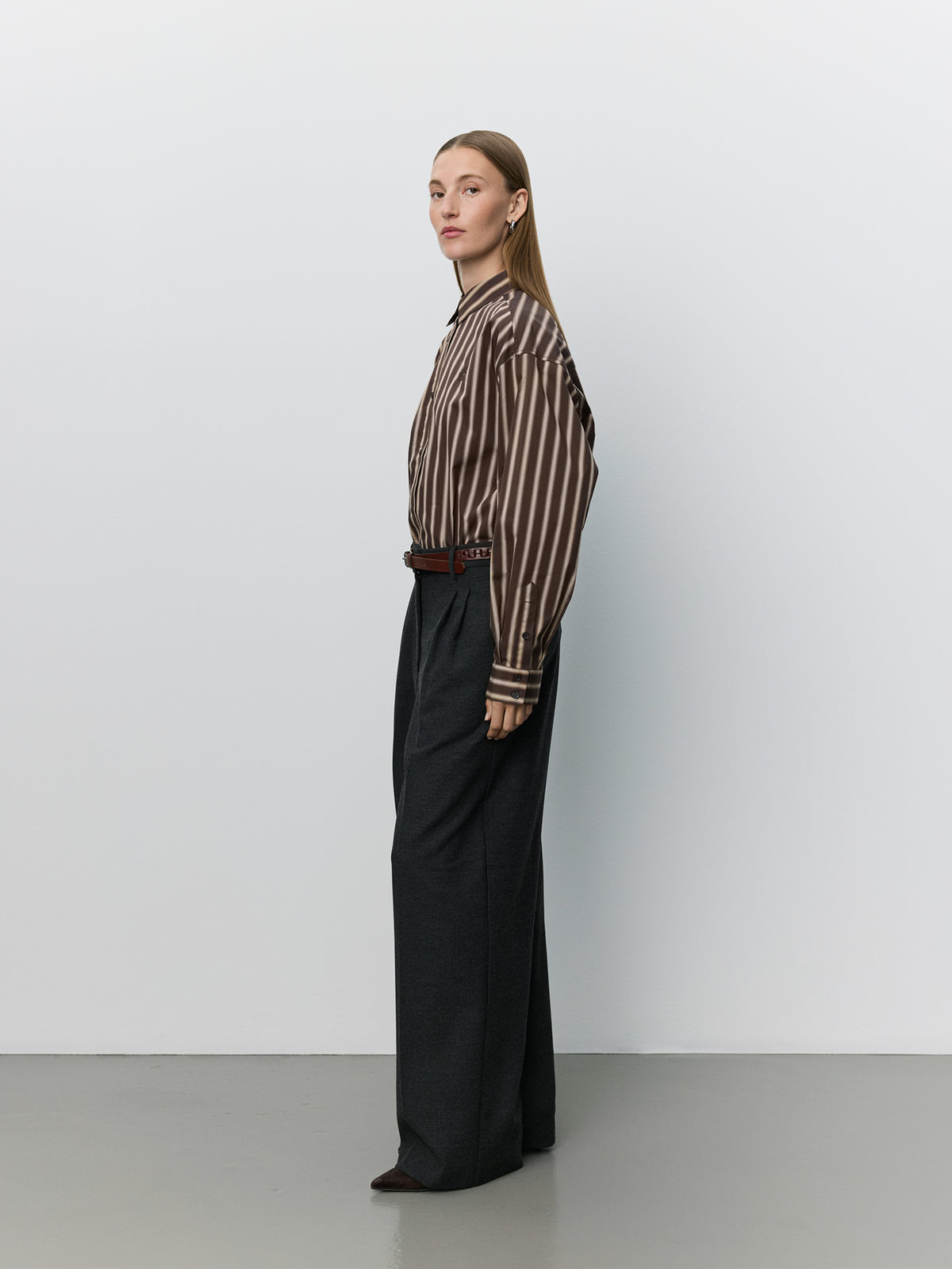 Sofie Schnoor WOMEN ROSALINDASW WIDE LEG TROUSERS Trousers 8008 Dark grey