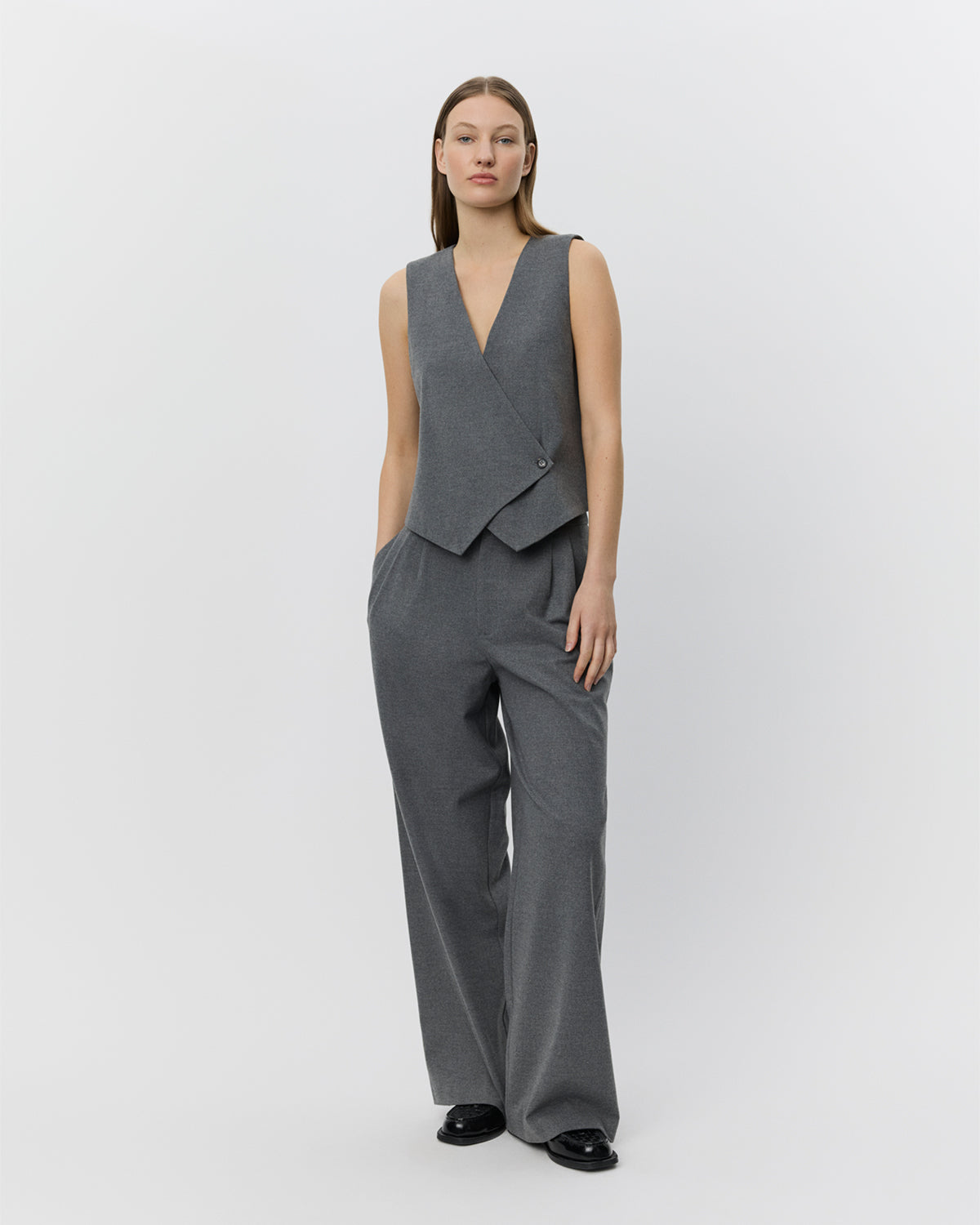 Sofie Schnoor WOMEN ROSALINDSW TROUSERS Trousers 8000 Grey Melange