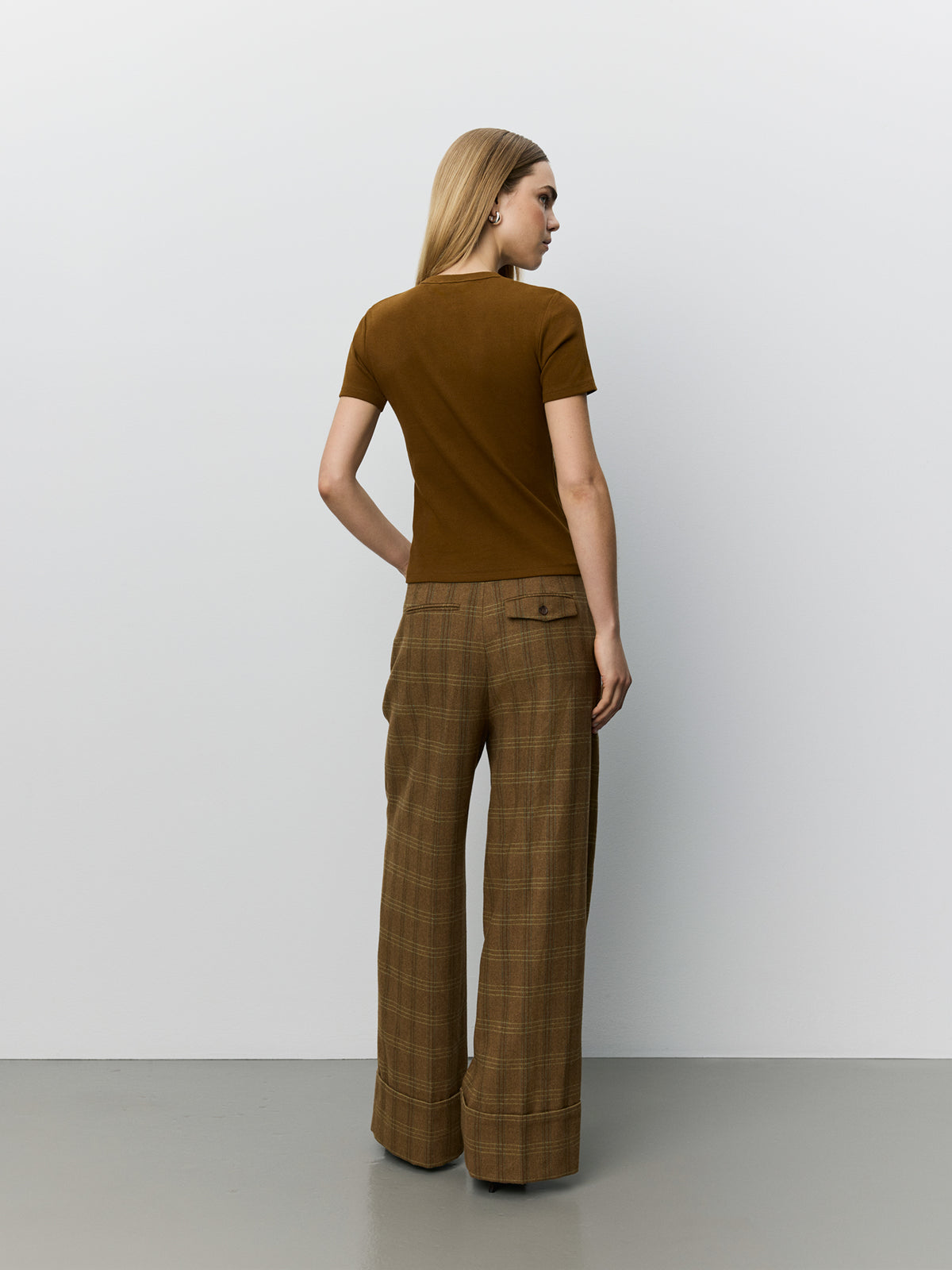 Sofie Schnoor WOMEN ROSANASW CHECKED TROUSERS Trousers 9143 Maple Brown Check