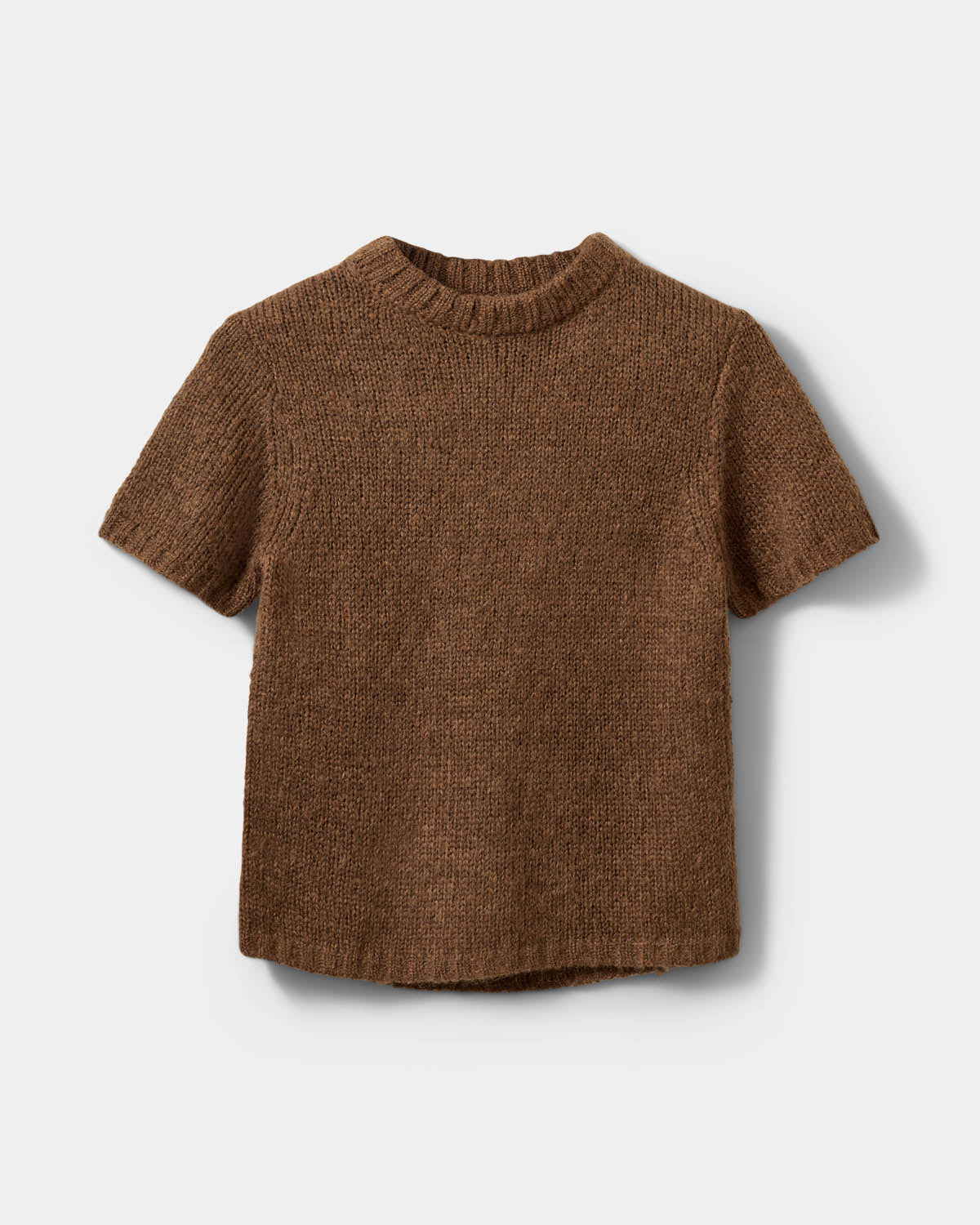Sofie Schnoor WOMEN SAGASW SHORT SLEEVE KNIT SWEATER Knit 7164 Maple Brown